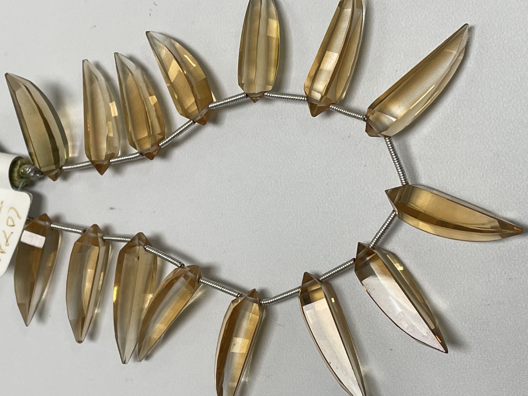 Bi Color Hydro Quartz Okra Faceted