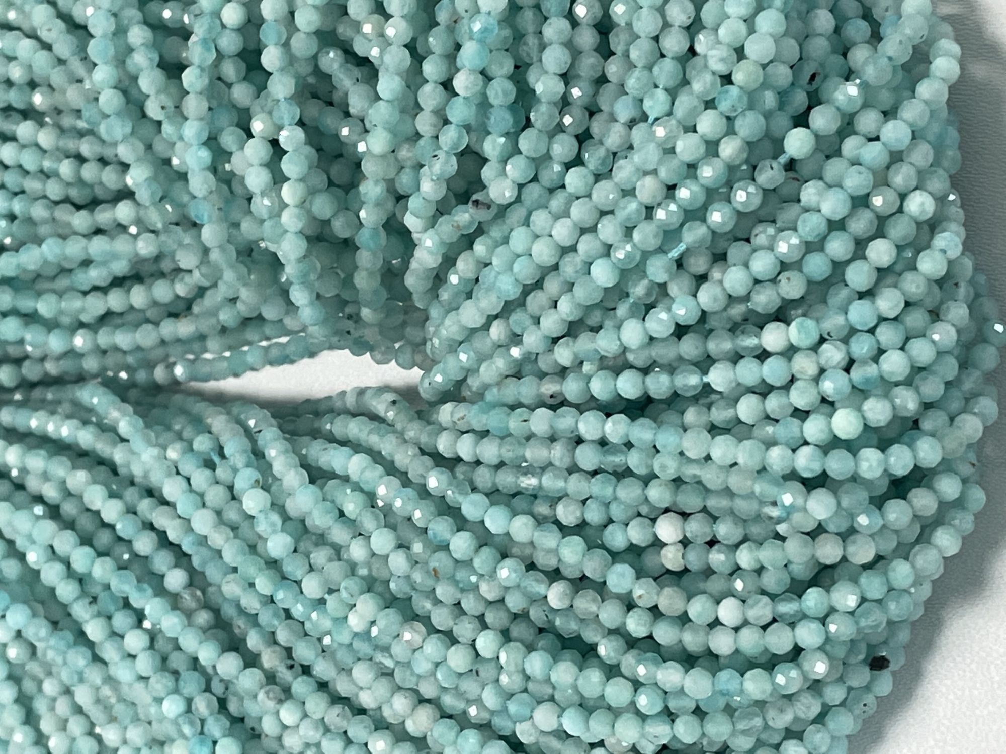 Amazonite Rondelle Faceted