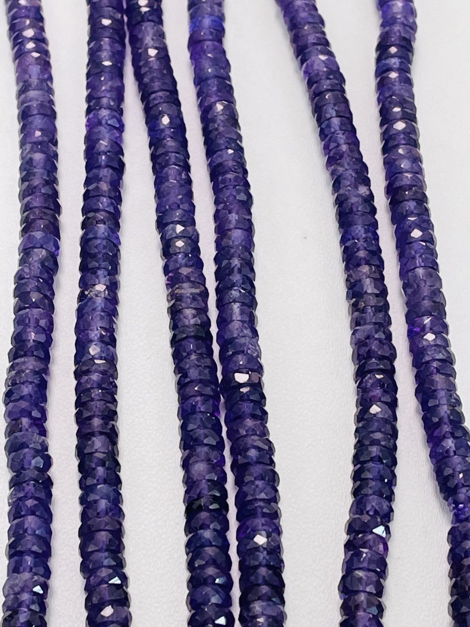 Purple Amethyst Tire Faceted