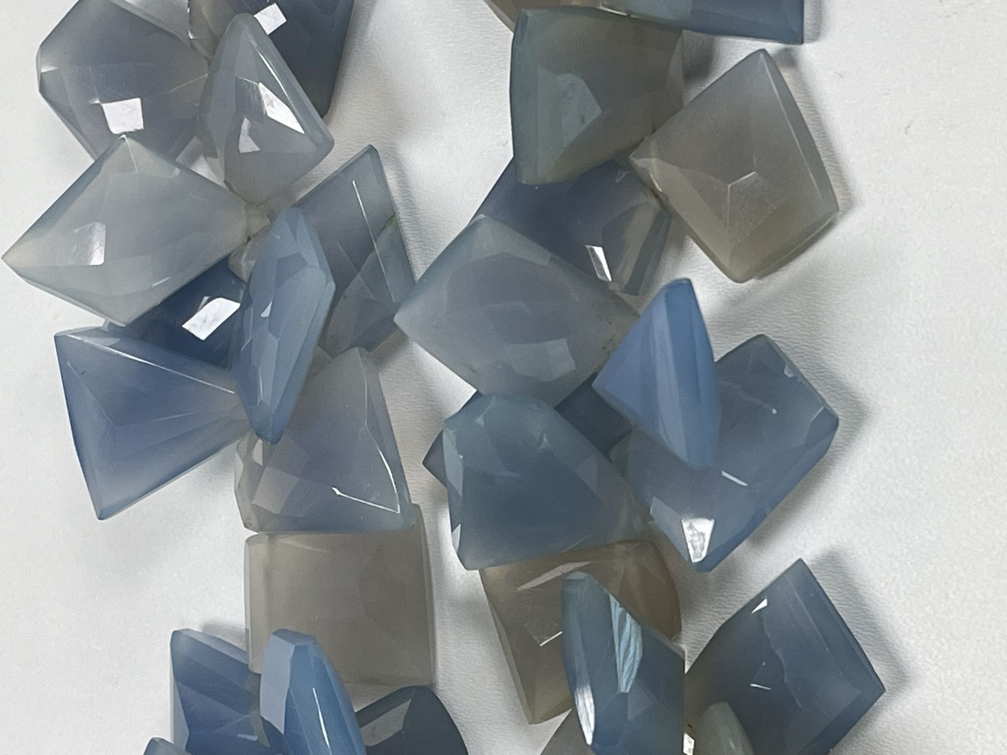 Chalcedony Funky Cut Faceted