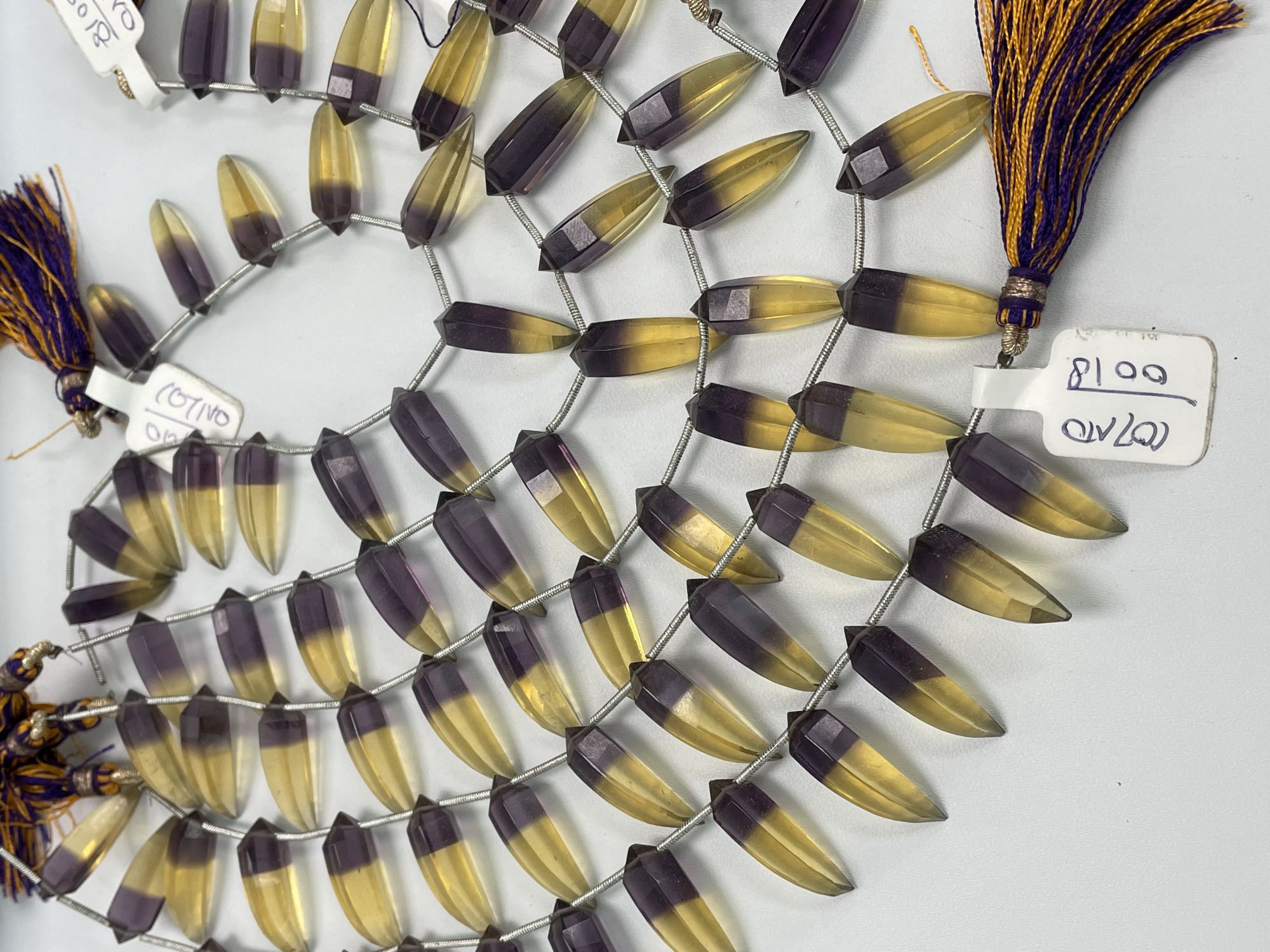 Ametrine Hydro Quartz Okra Faceted