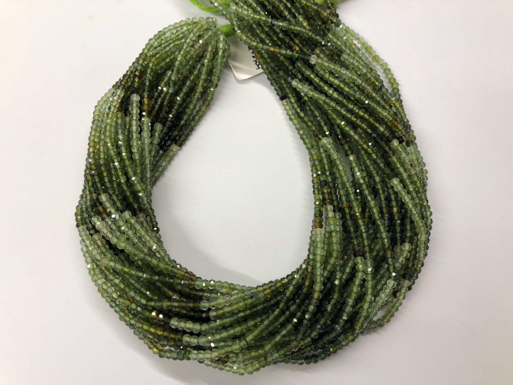 Natural  Tourmaline Rondelles Faceted