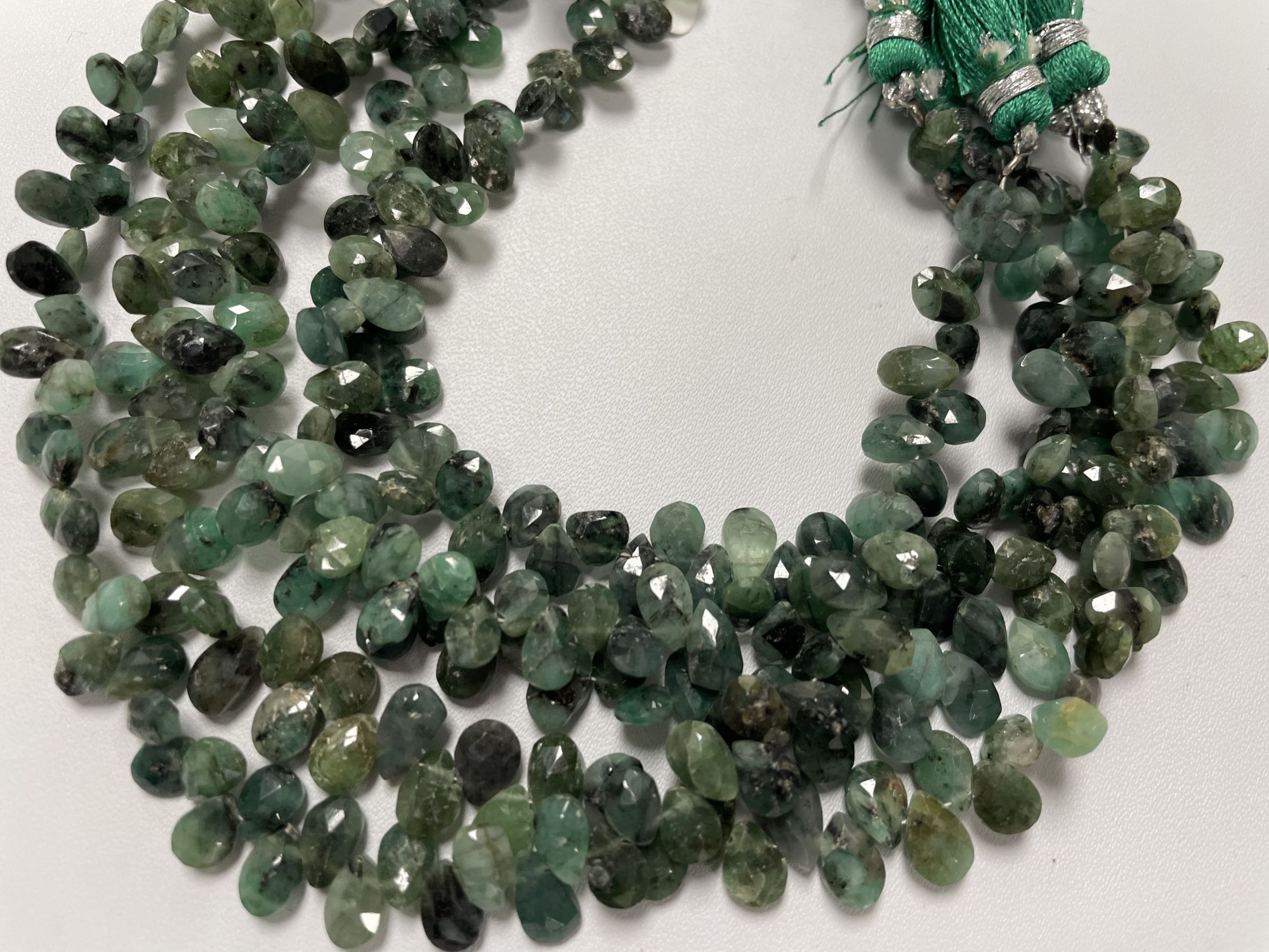 Brazilian Emerald Pears Faceted