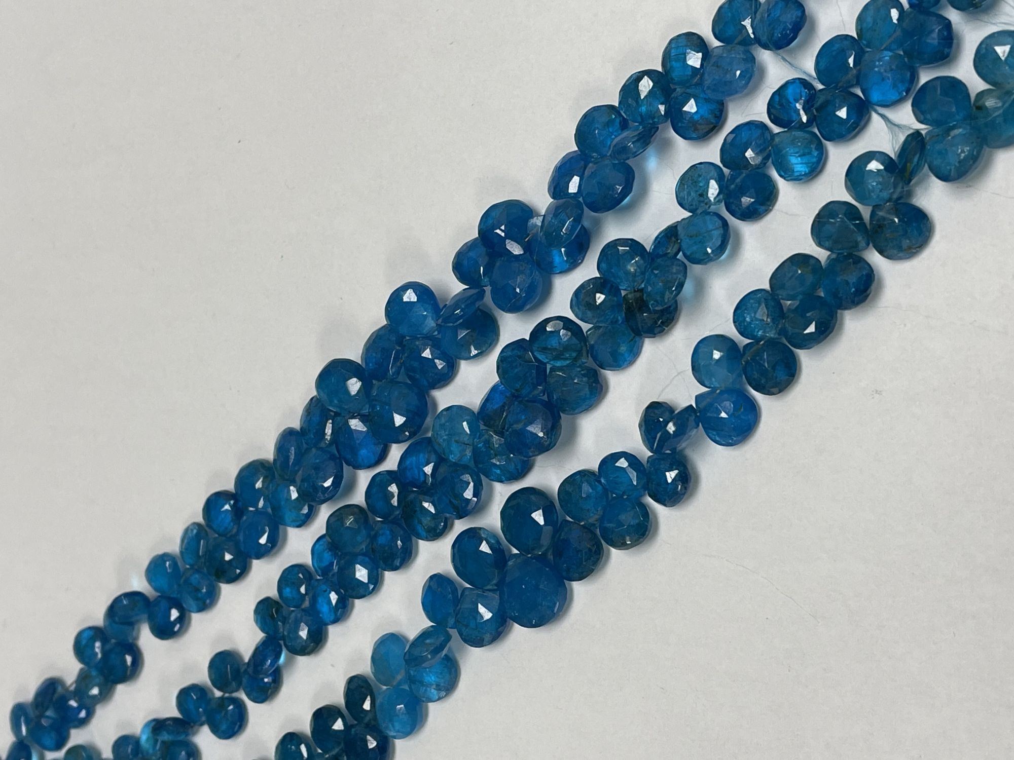Blue Apatite Heart Faceted