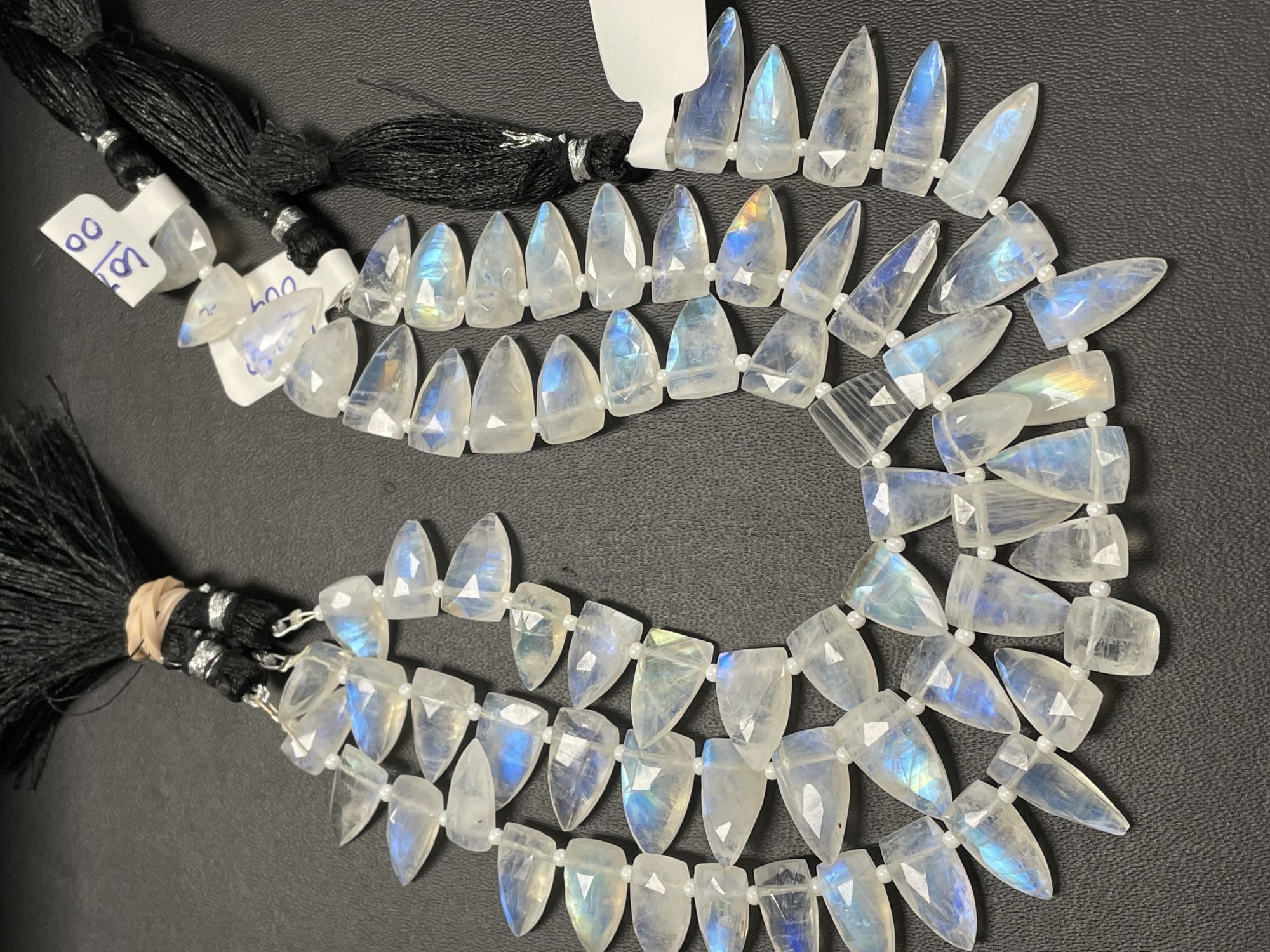 Rainbow Moonstone Arrowhead Faceted