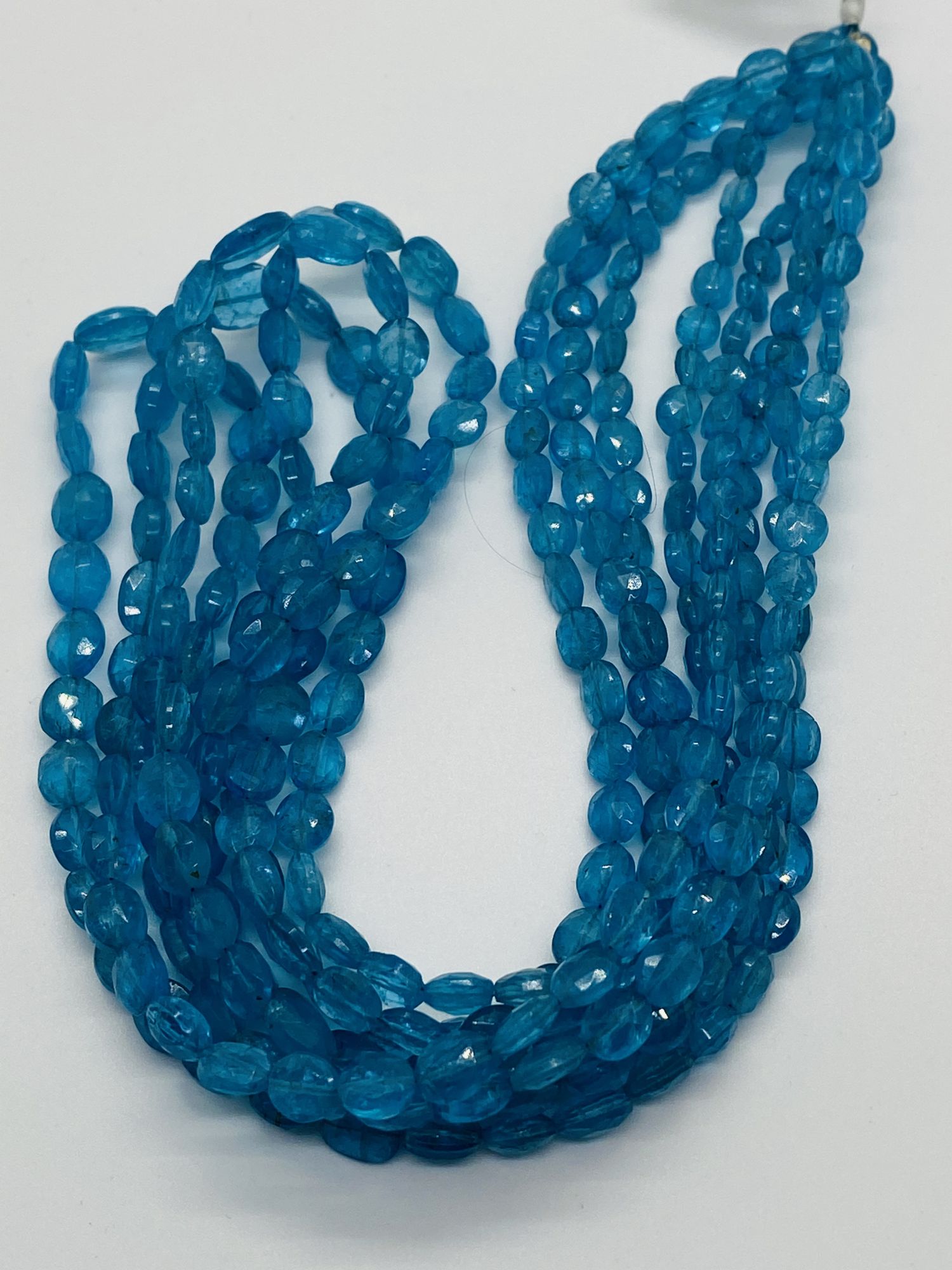 Peacock Apatite Ovals Faceted
