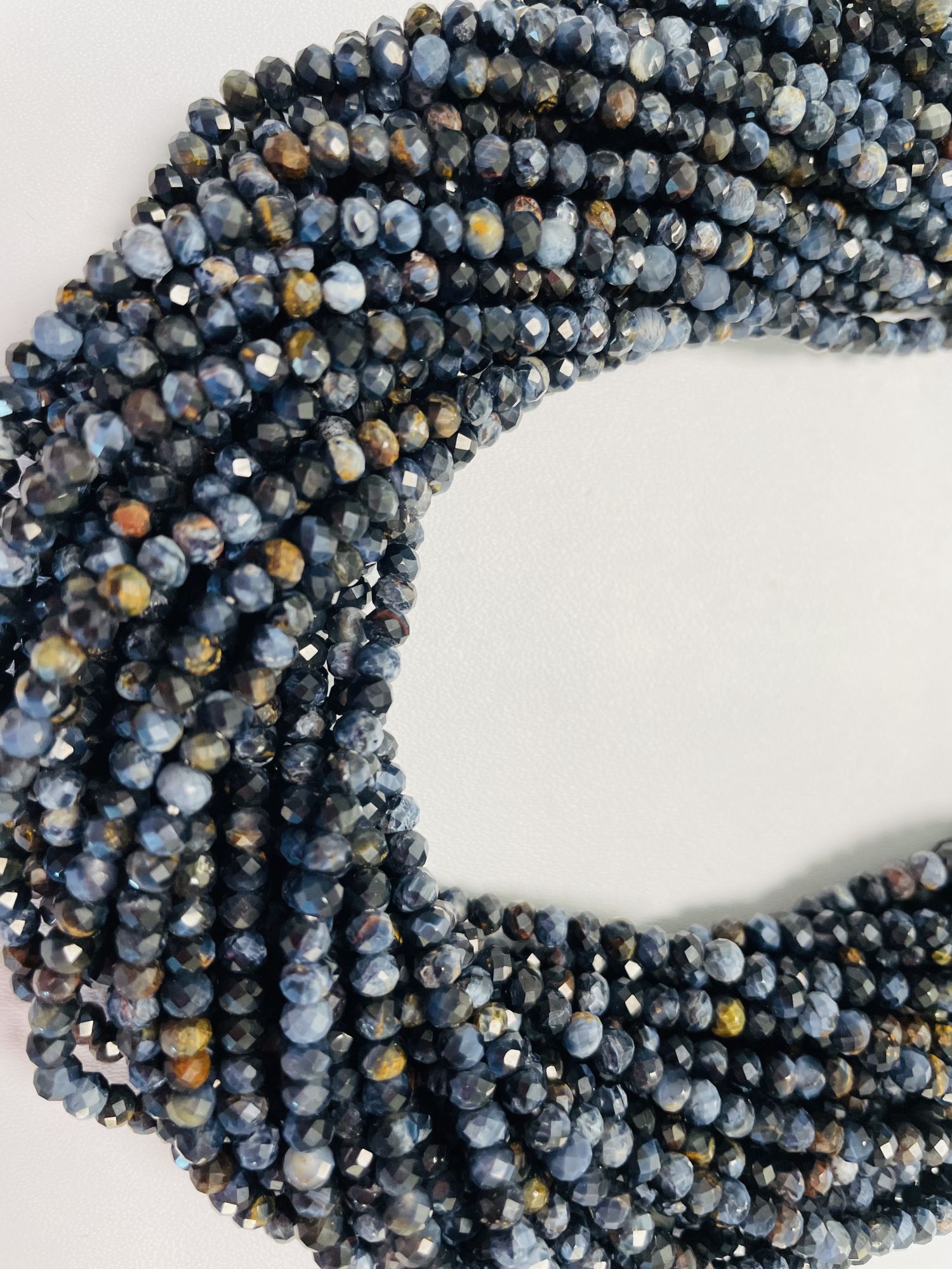 Petersite Rondelle Faceted