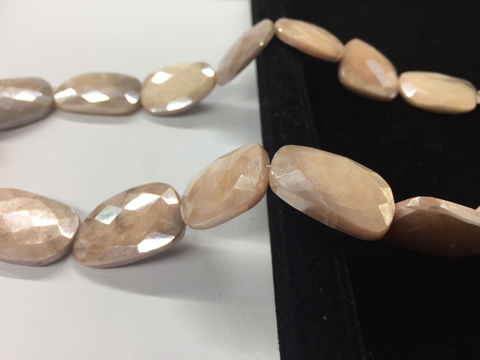 Moonstone Nuggets Faceted