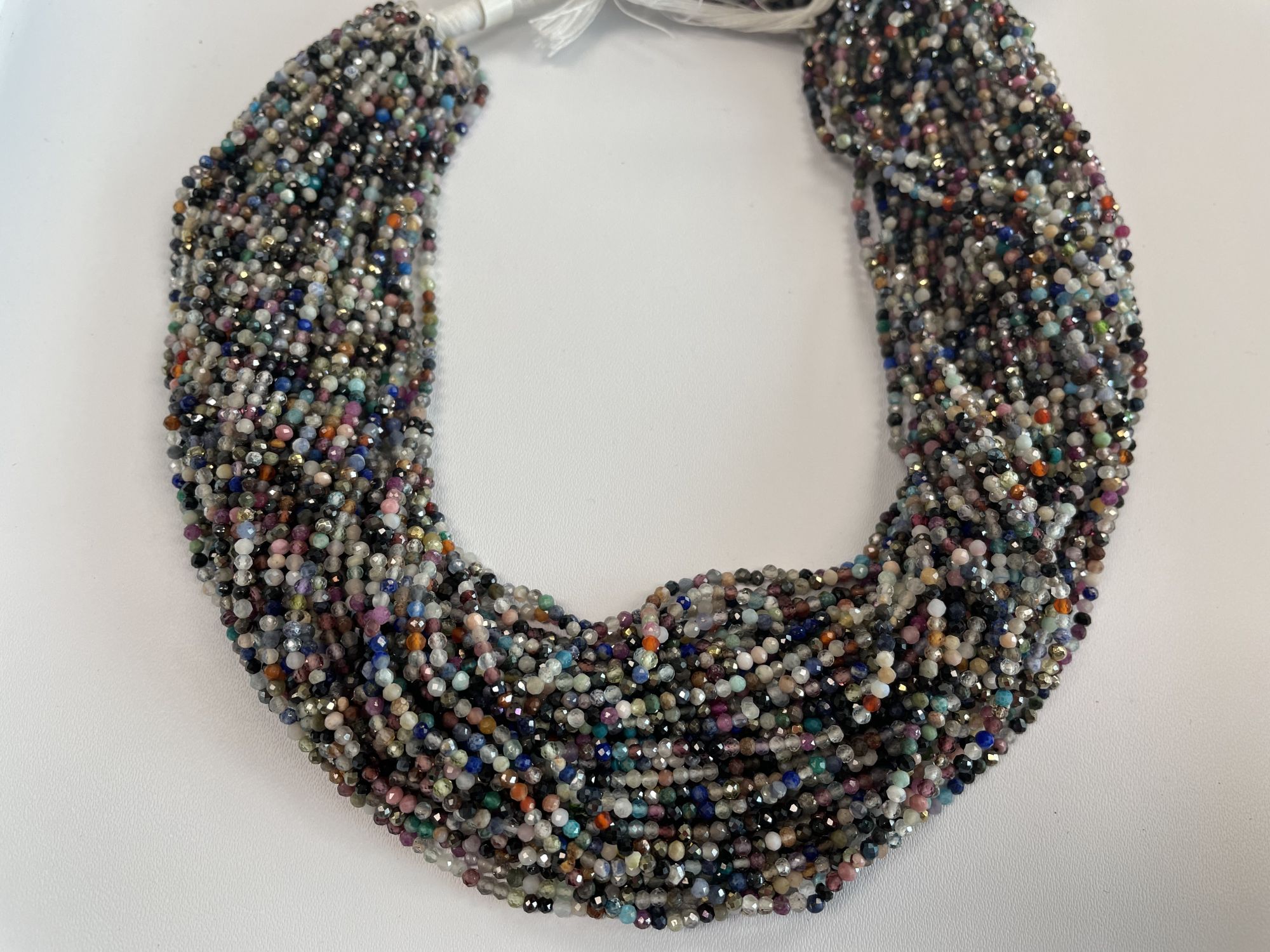Multi Stone Rondelle Faceted