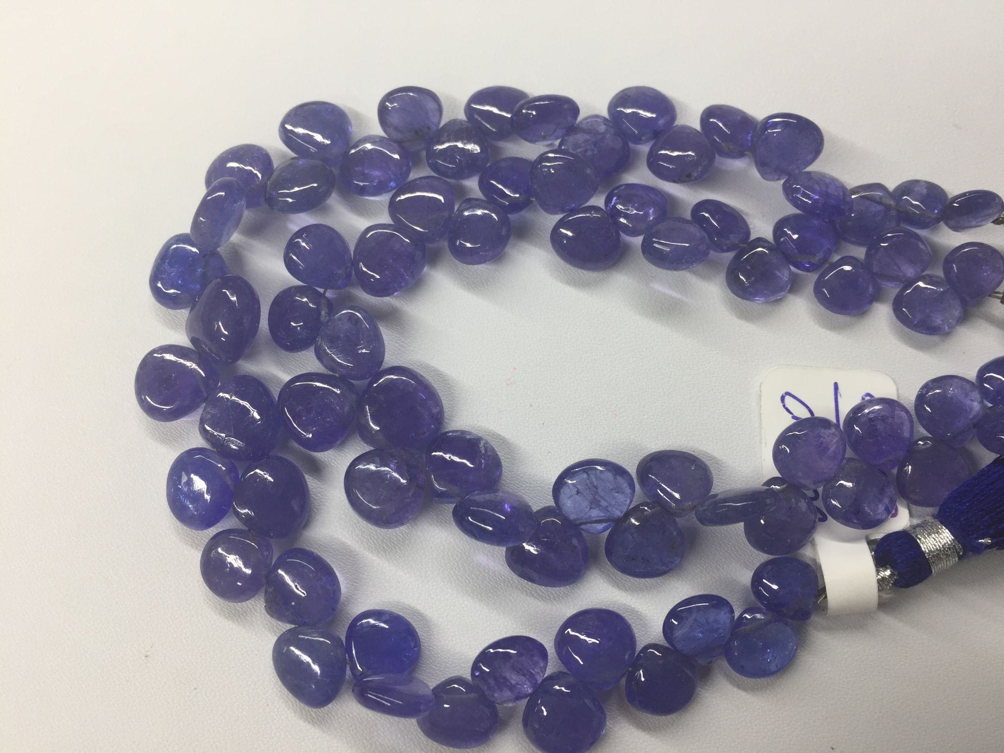 Tanzanite Hearts Smooth