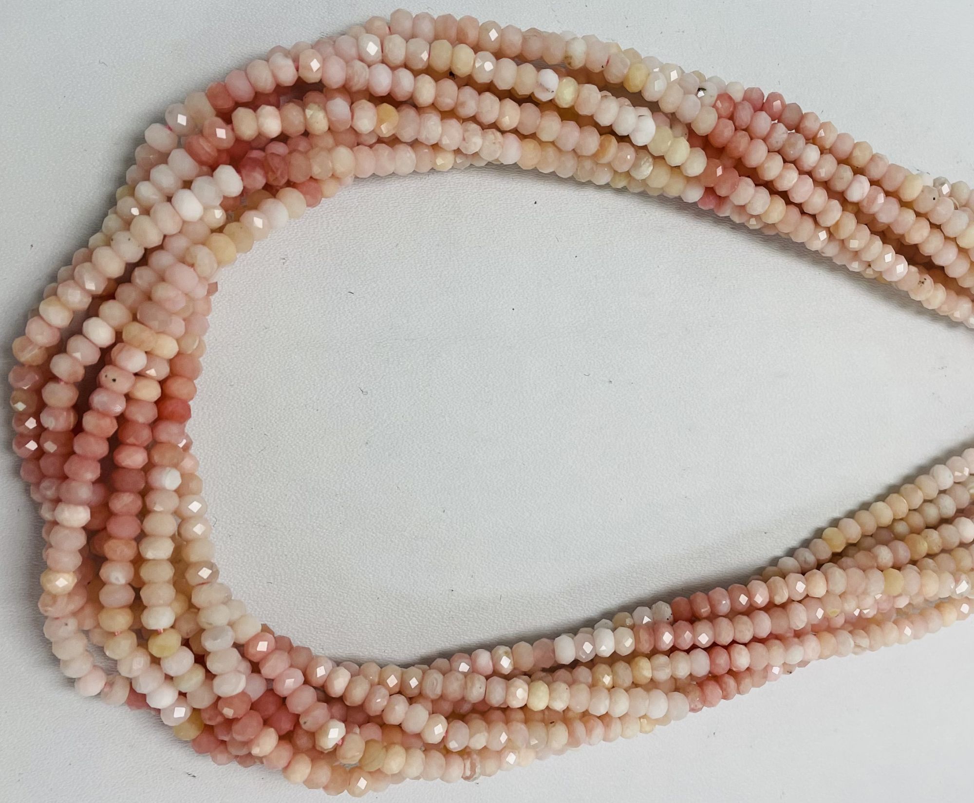 Shaded Opal Rondelle Faceted