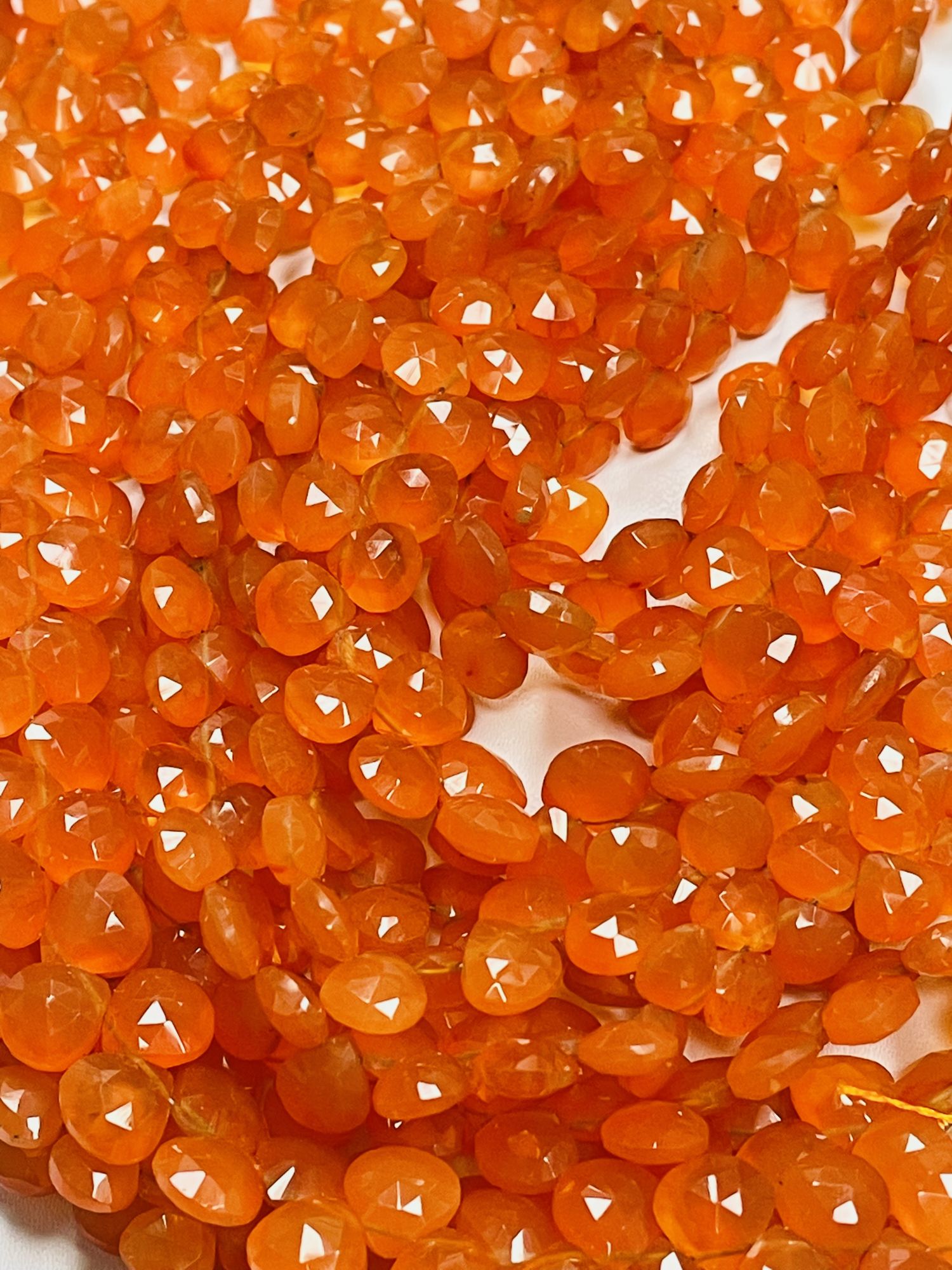 Carnelian Heart Faceted