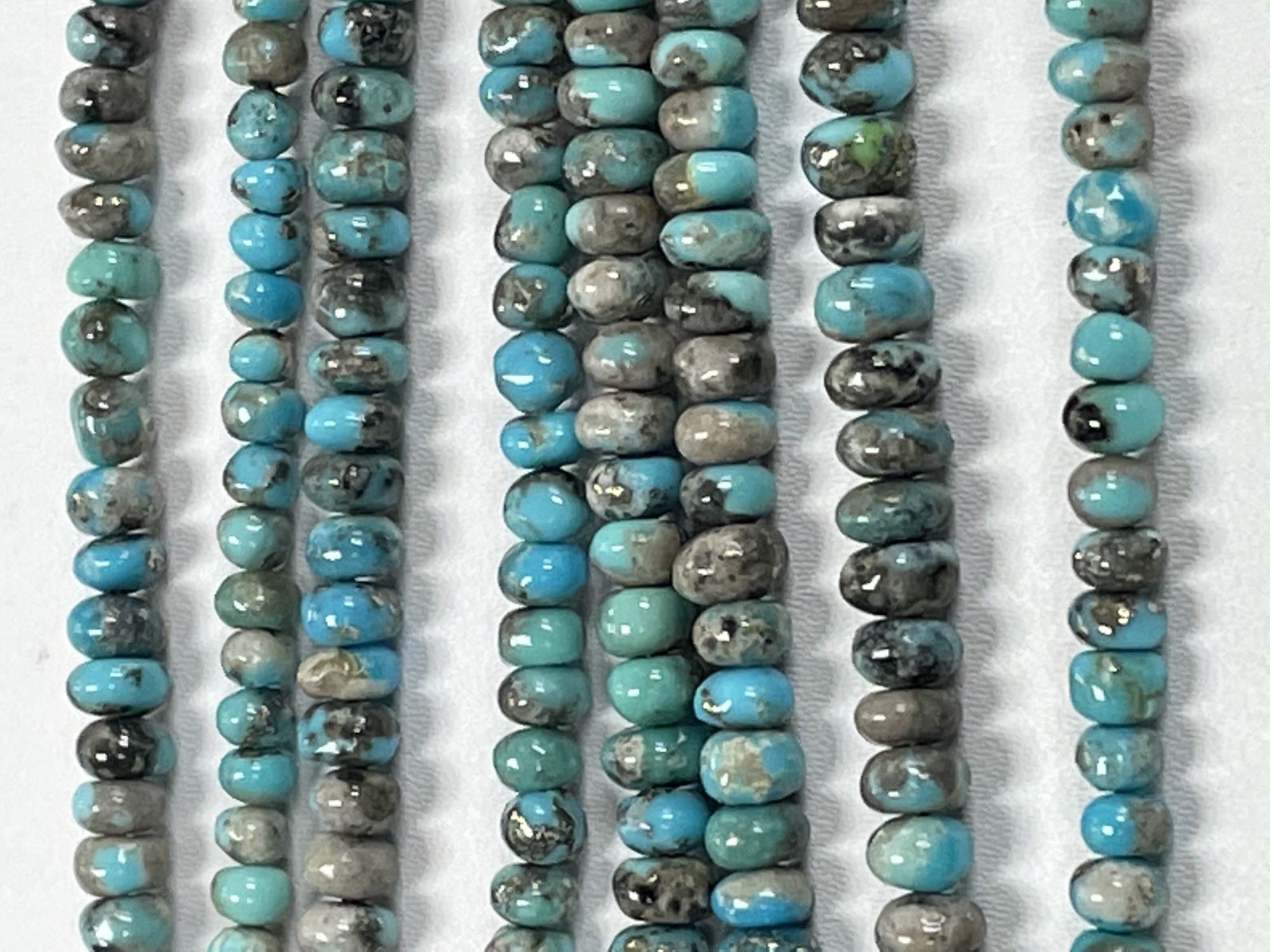 Turquoise Rondelle Smooth