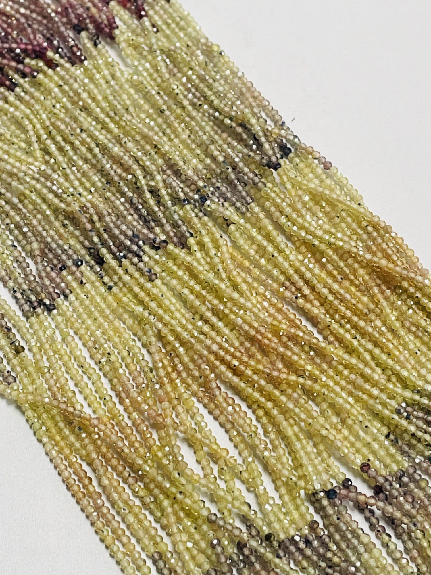 Multi Color Sapphire Rondelle Faceted