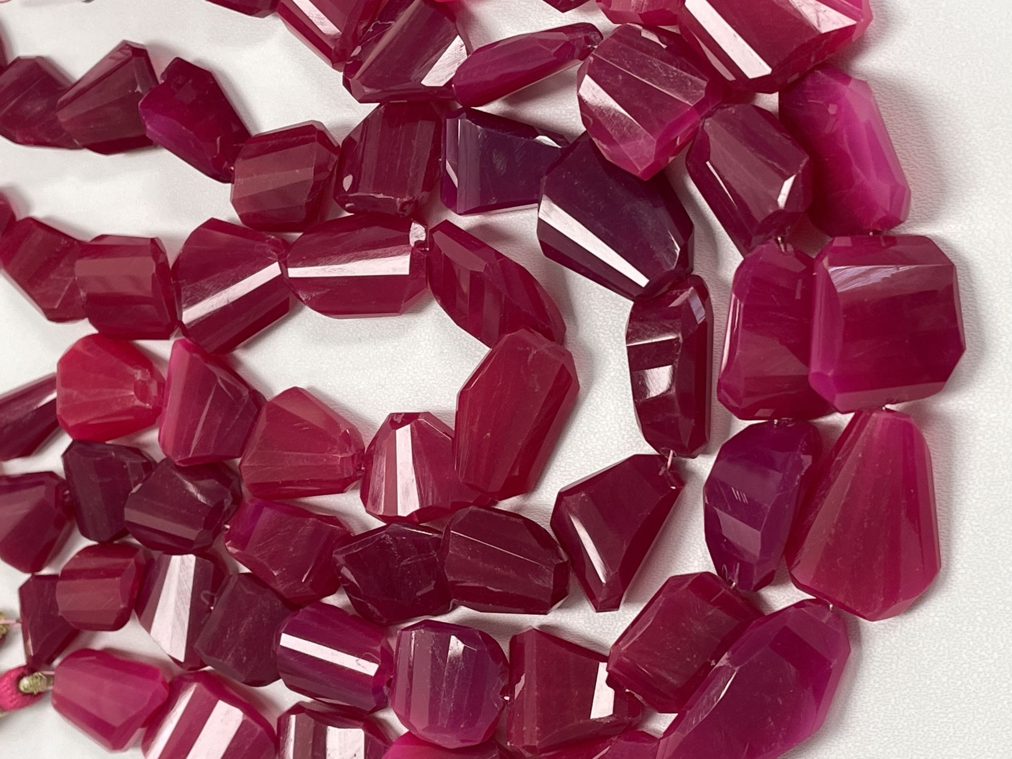 Pink Chalcedony Nugget Faceted