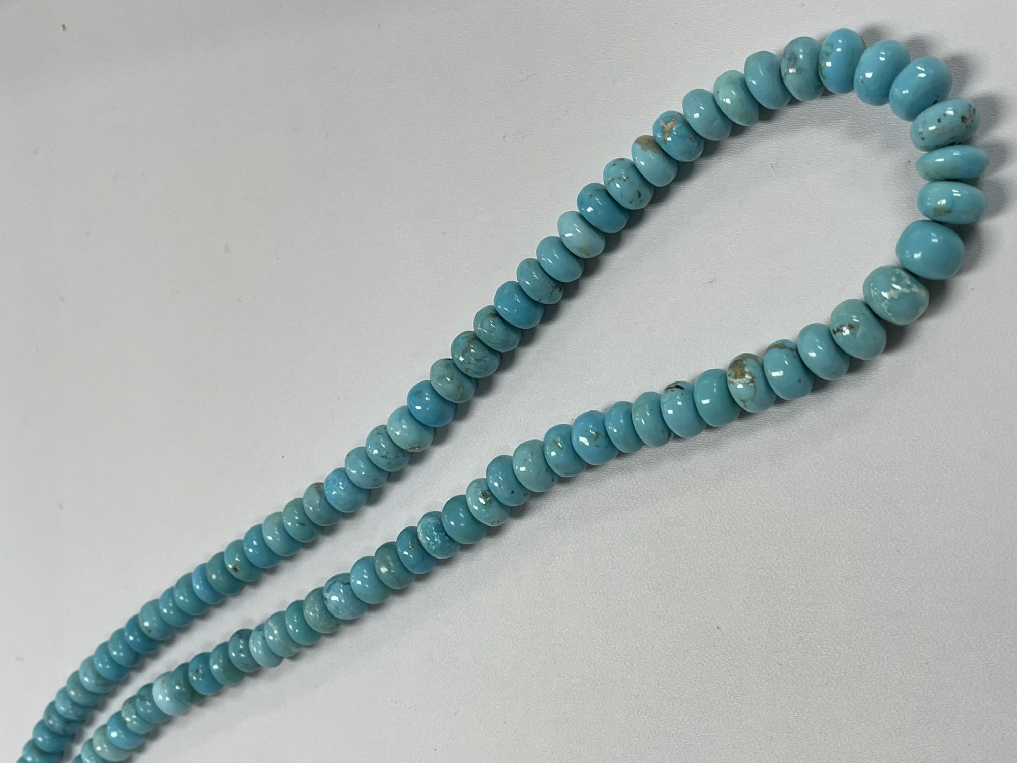 Turquoise Rondelle Smooth