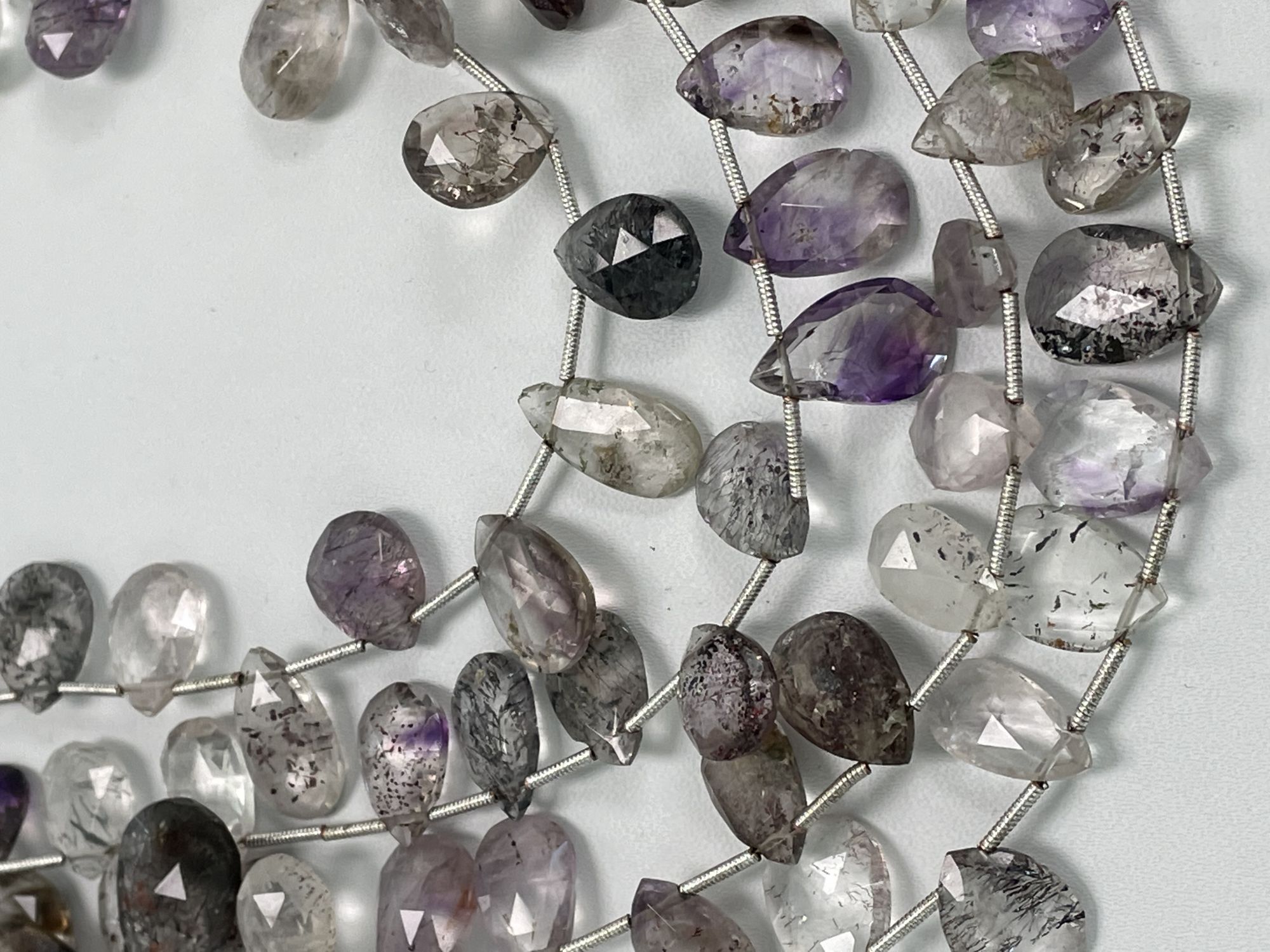 Moss Amethyst Pear Faceted