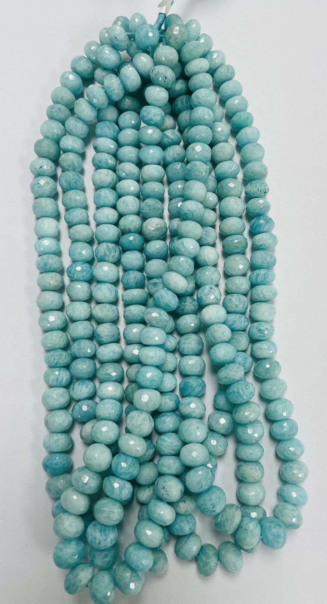 Amazonite Rondelle Faceted