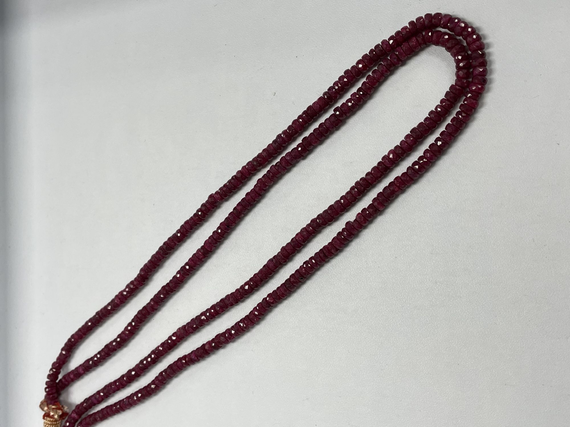 Ruby Rondelle Faceted