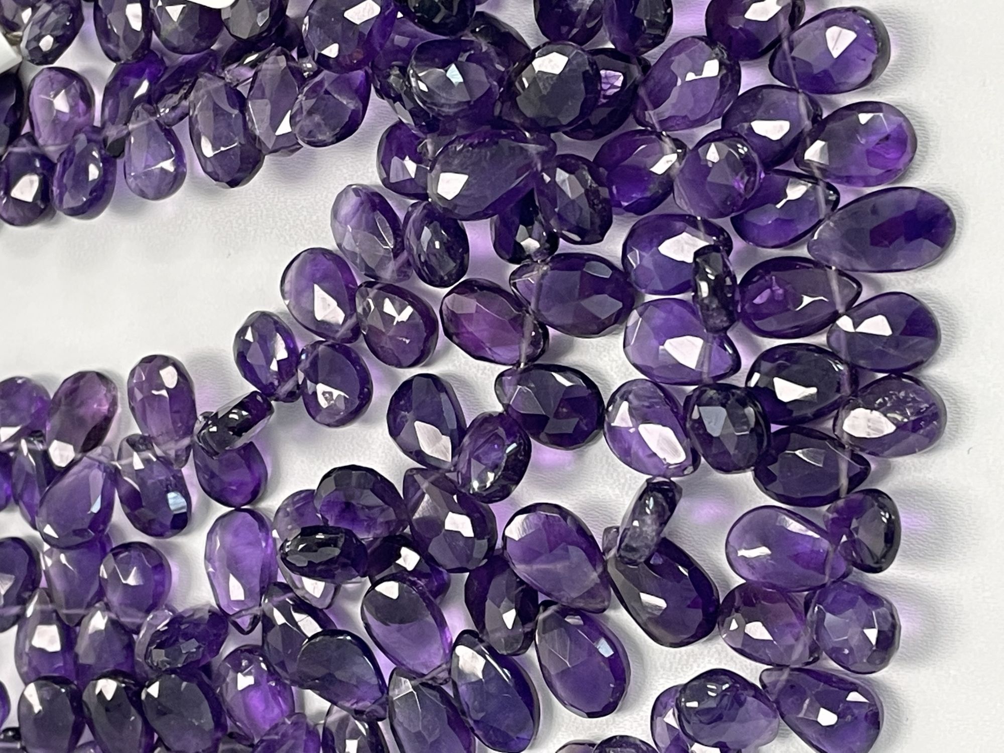 Purple Amethyst Pear Faceted
