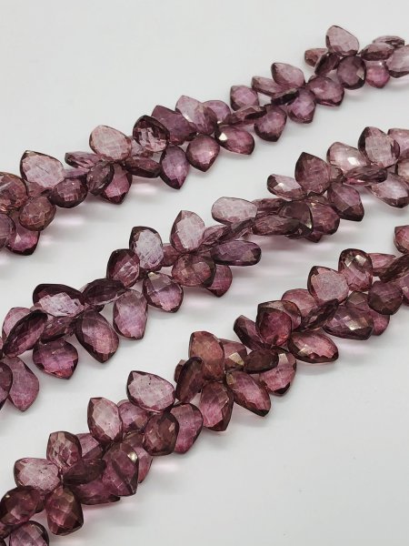 Pink Mystic Quartz Leaf Shape Faceted