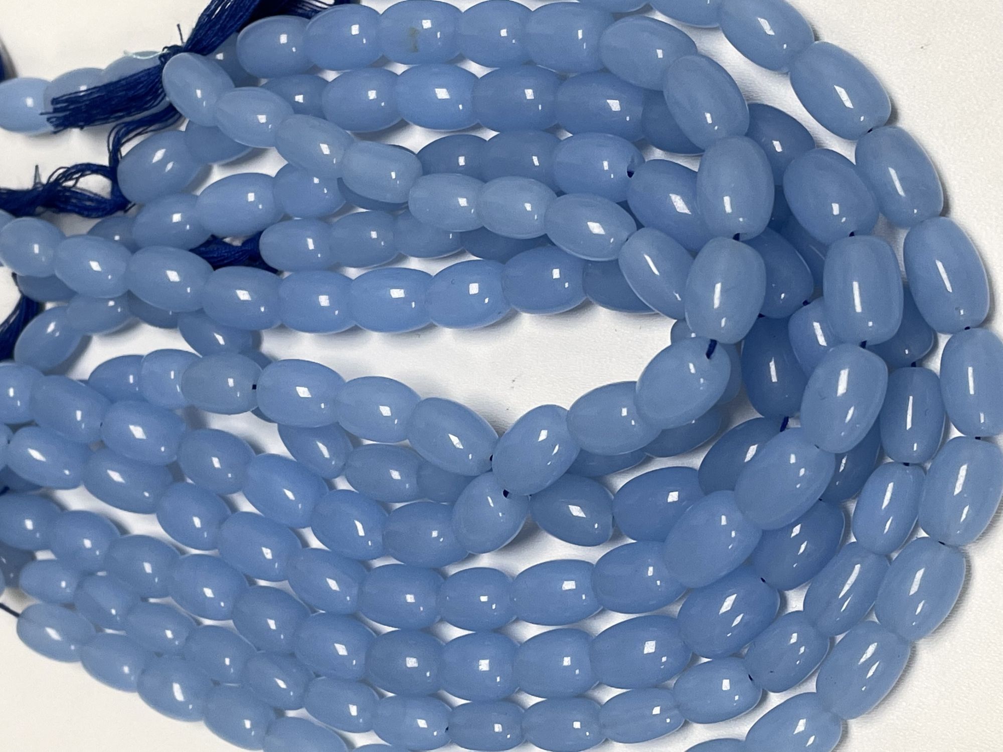 Blue Chalcedony Oval Smooth