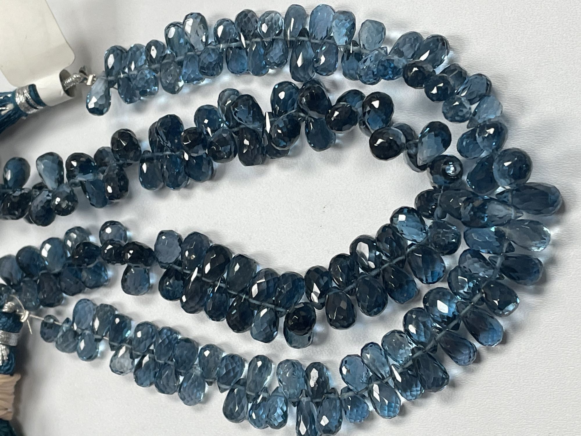 London Blue Topaz Drop Faceted