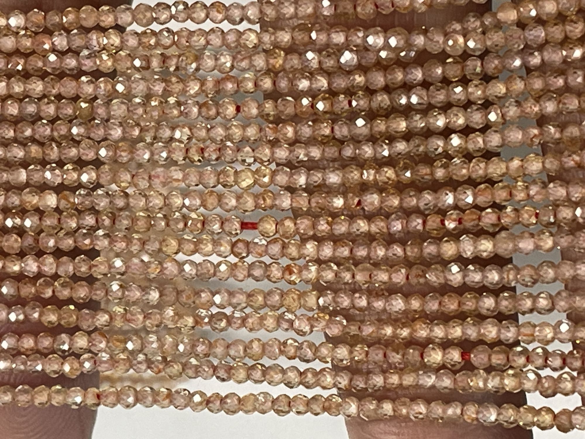 Natural Zircon Rondelle Faceted