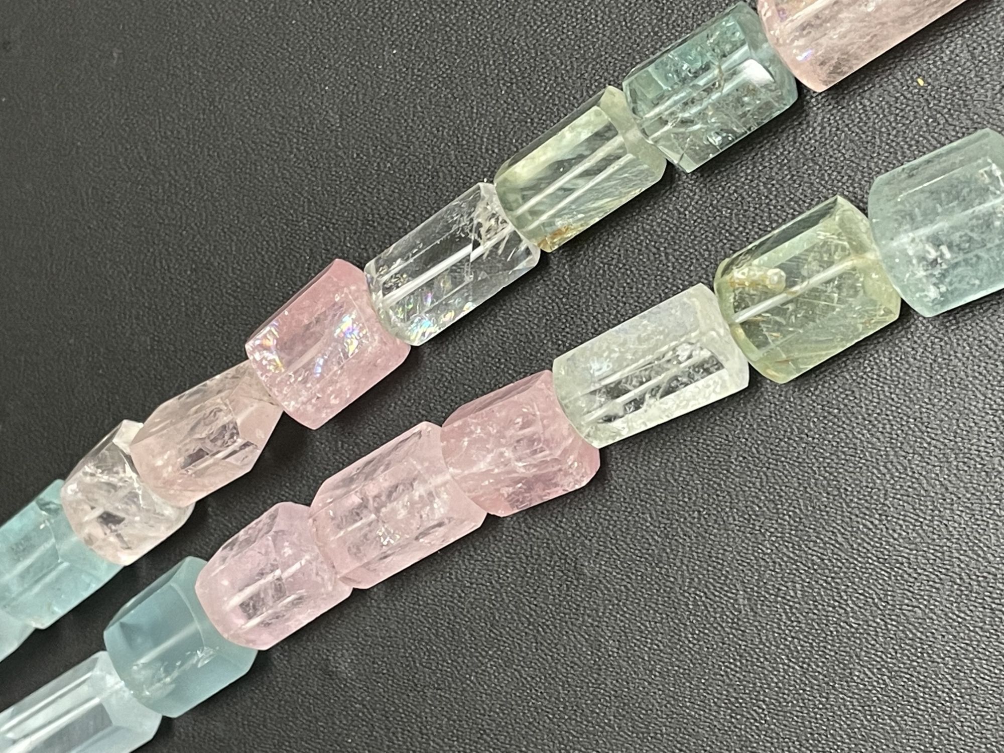 Aquamarine Tube Faceted