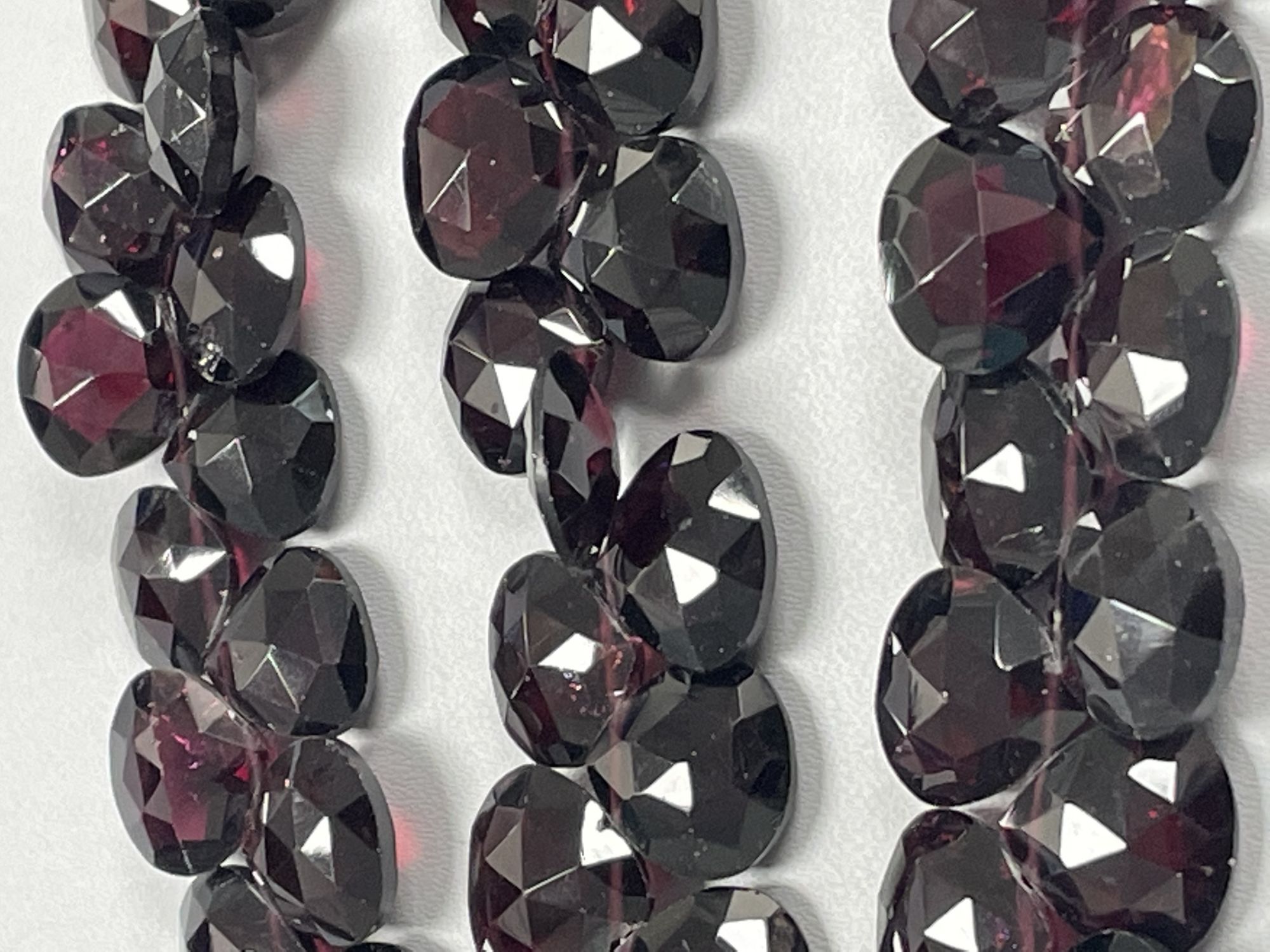 Red Garnet Heart Faceted