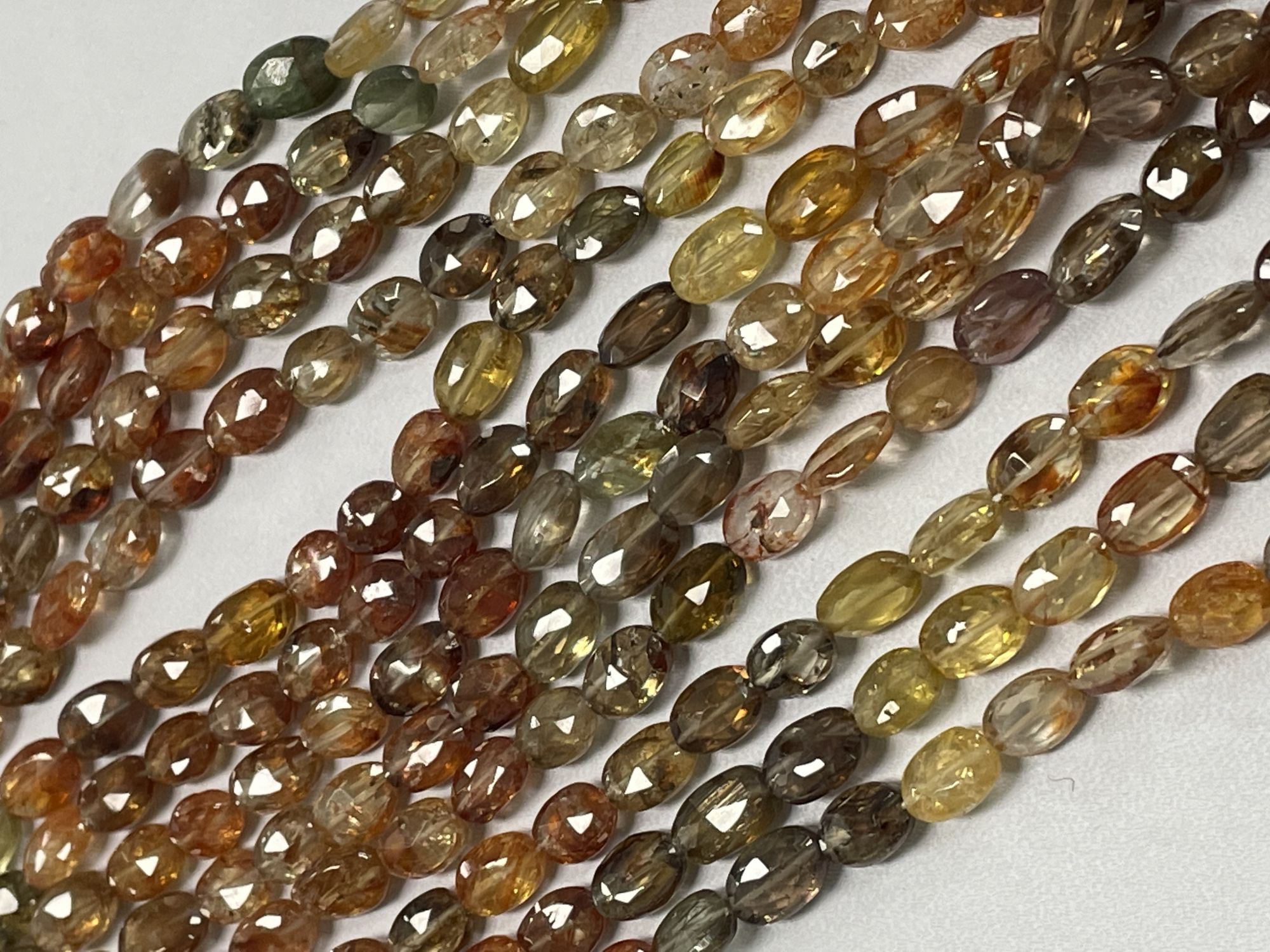 Multi Zircon Oval Faceted