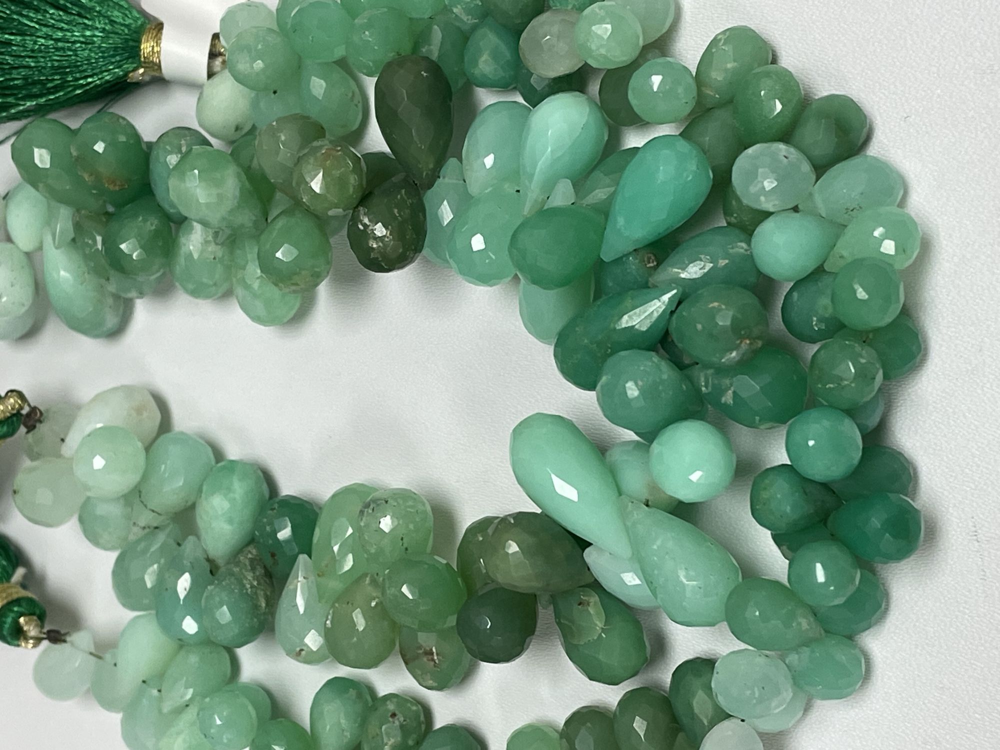Chrysoprase Drop Faceted