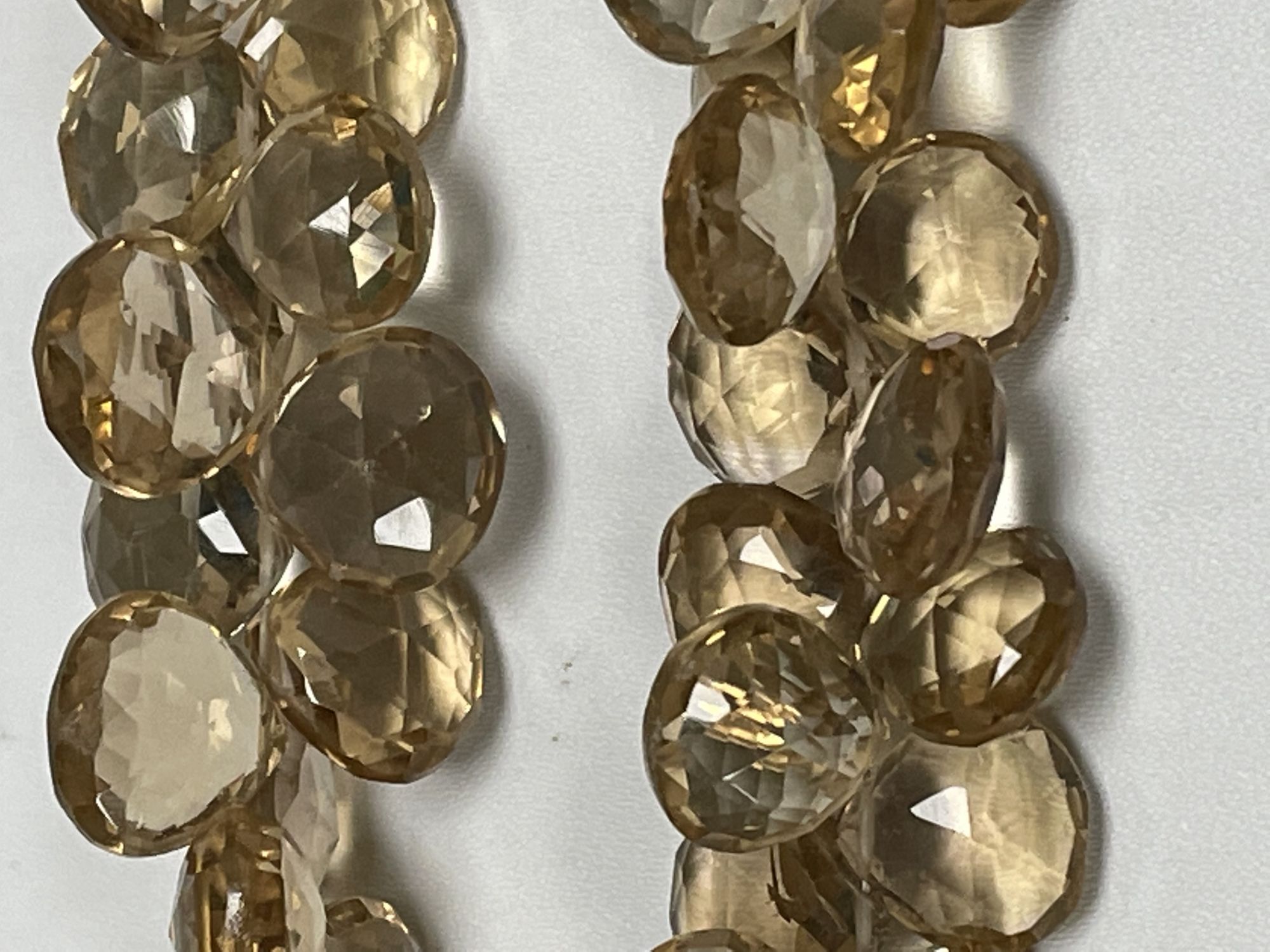 Champagne Quartz Heart Faceted