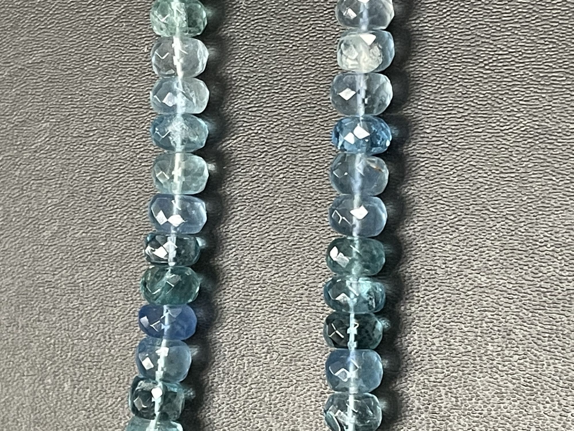 Fluorite Rondelle Faceted