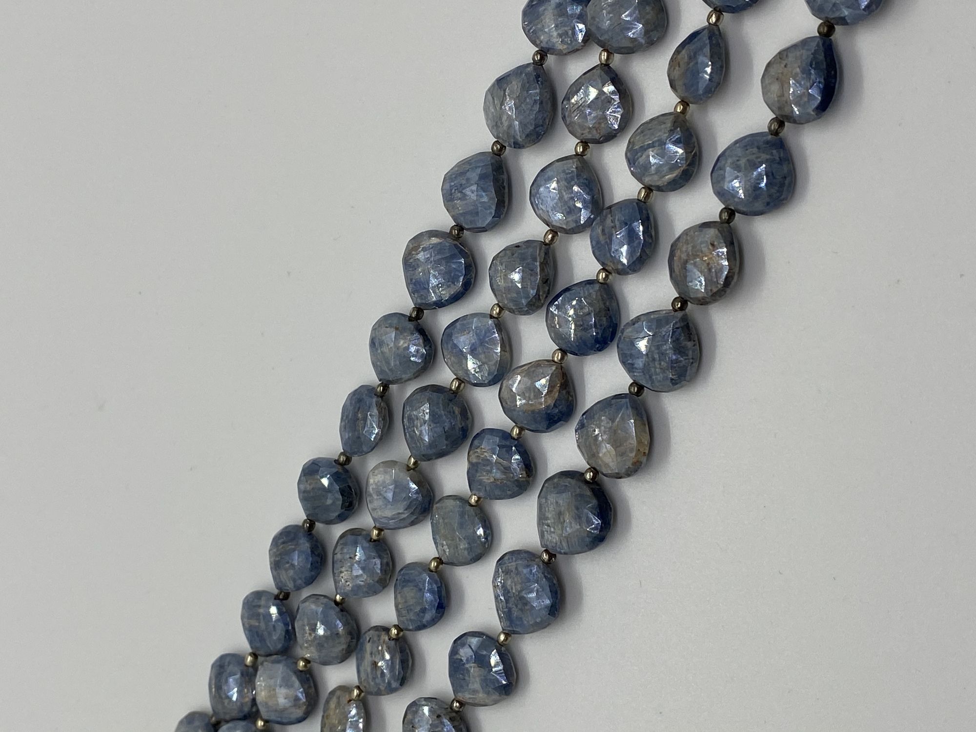 Coated Kyanite Heart Faceted