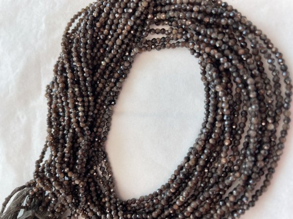 Brown Sapphire Rondelles Faceted