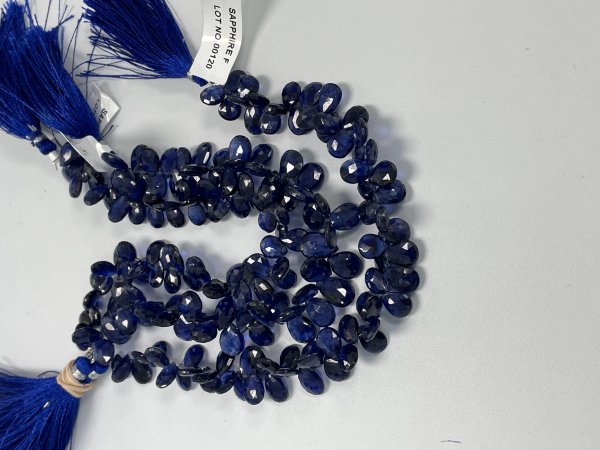 Blue Sapphire Pear Faceted