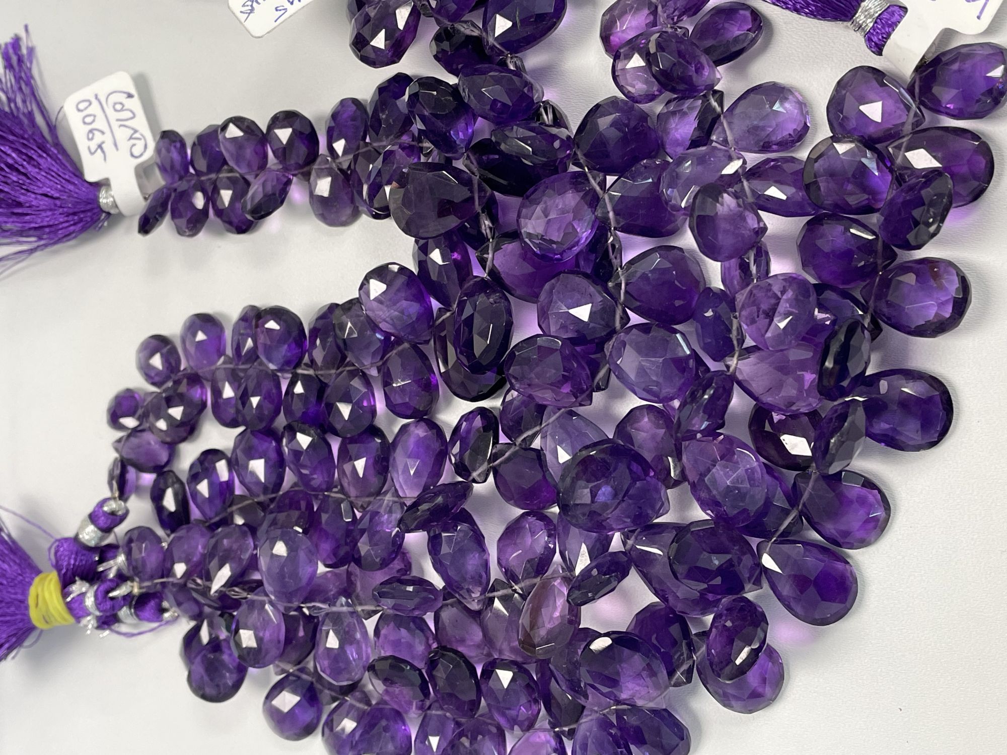 Purple Amethyst Pear Faceted