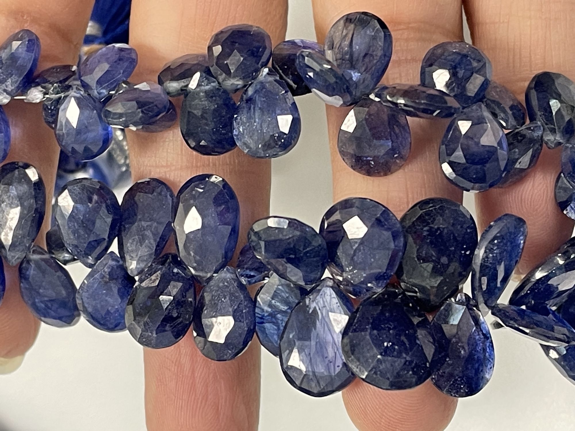 Blue Sapphire Pear Faceted