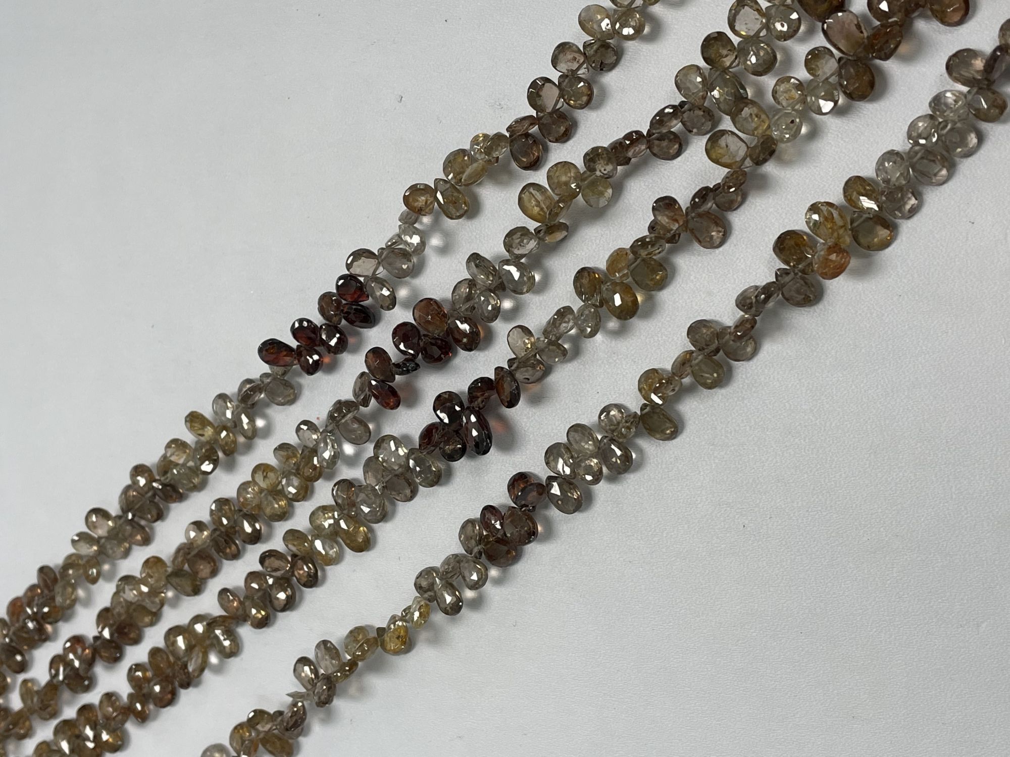 Shaded Zircon Pear Faceted