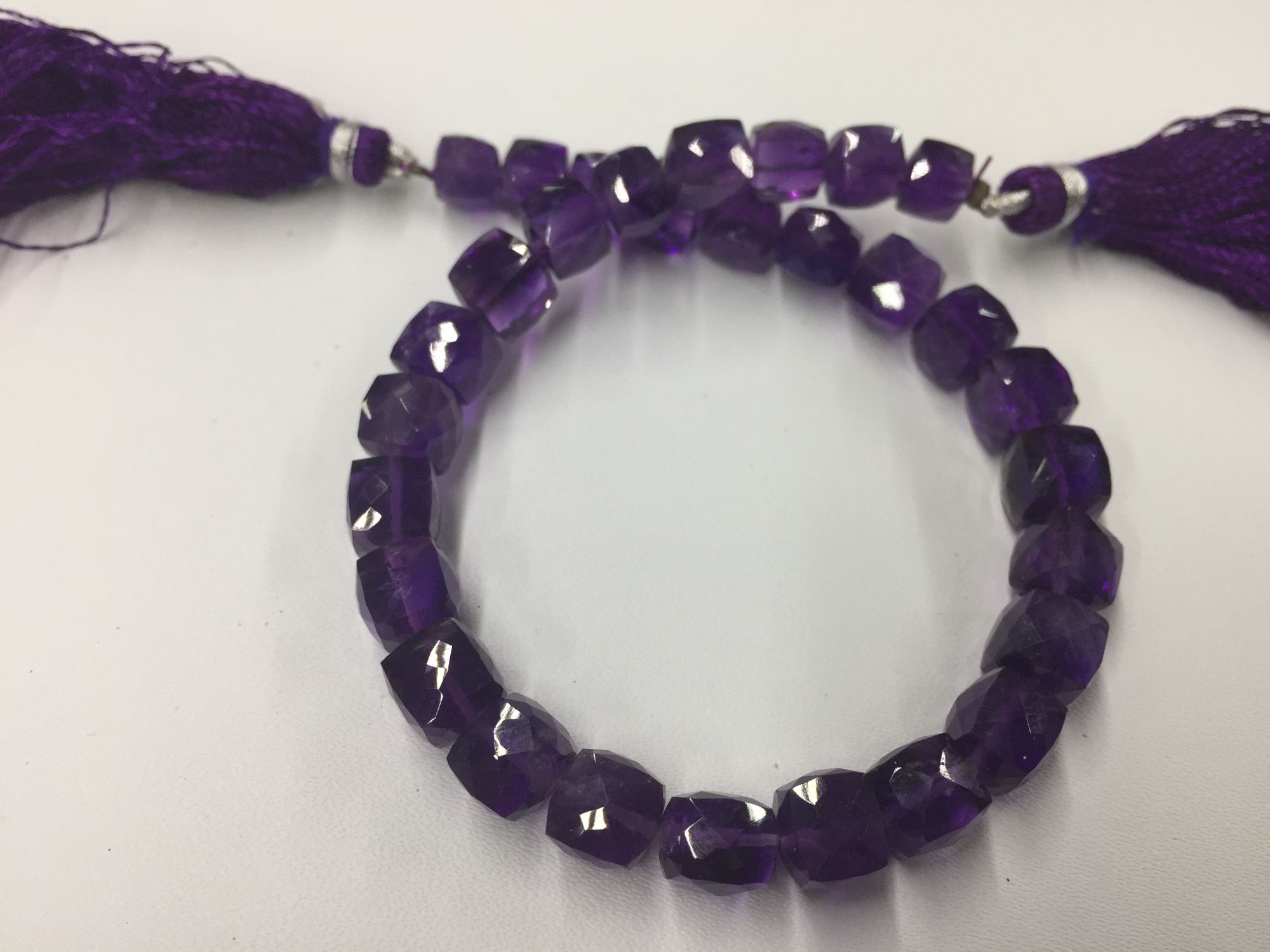 Amethyst Cubes Faceted