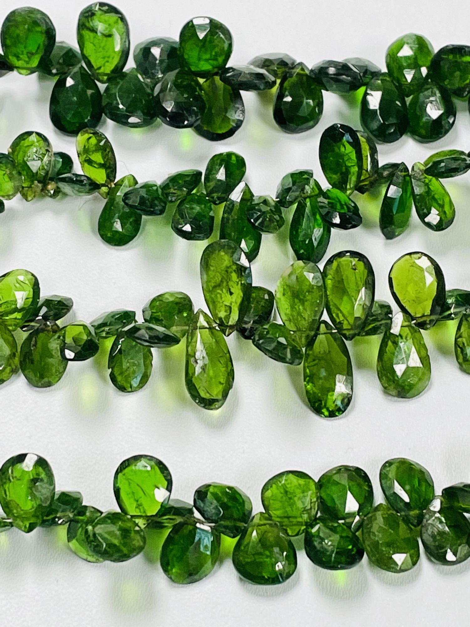 Chrome Diopside Pear Faceted