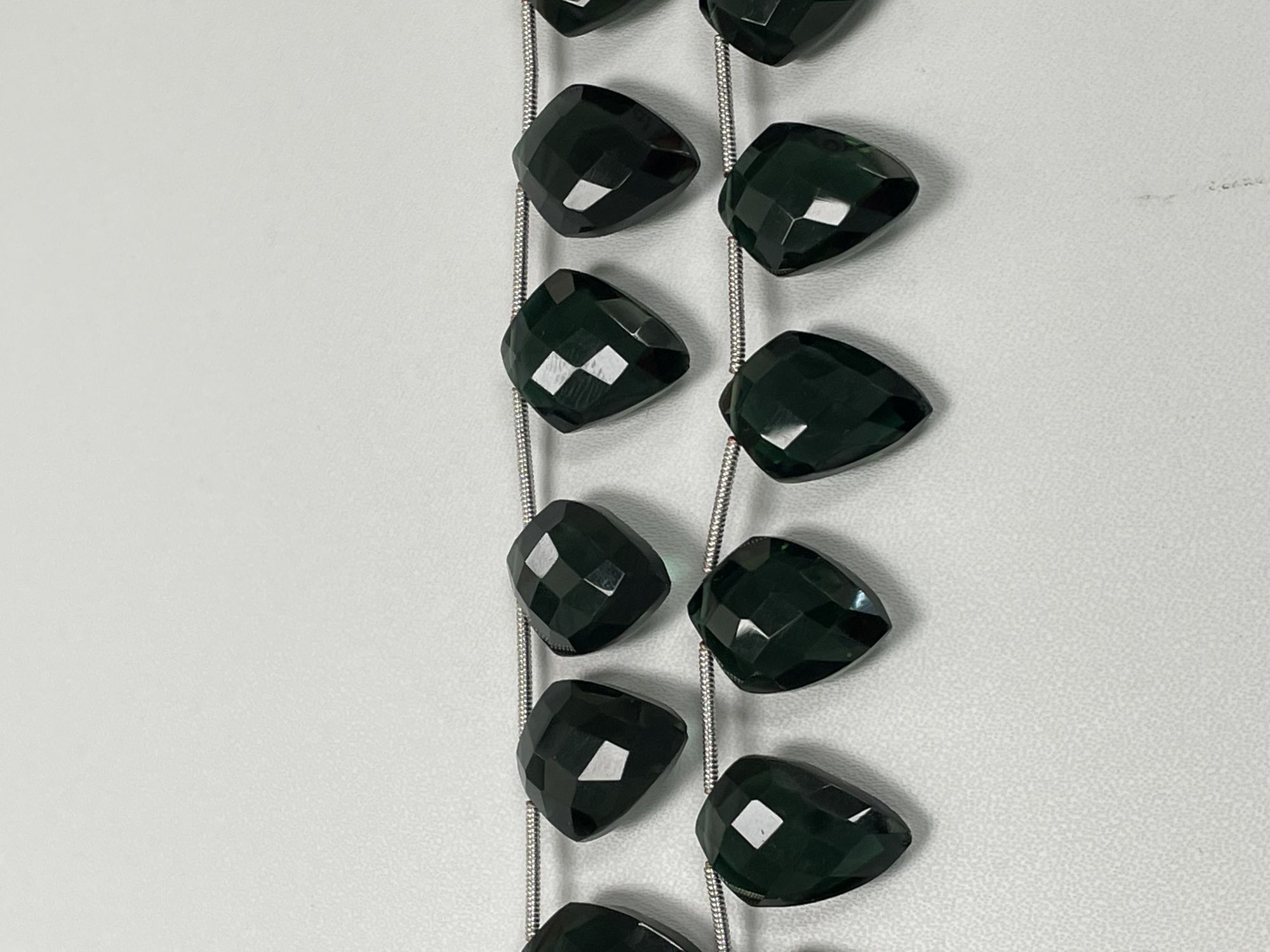 Green Hydro Quartz Arrowhead Faceted