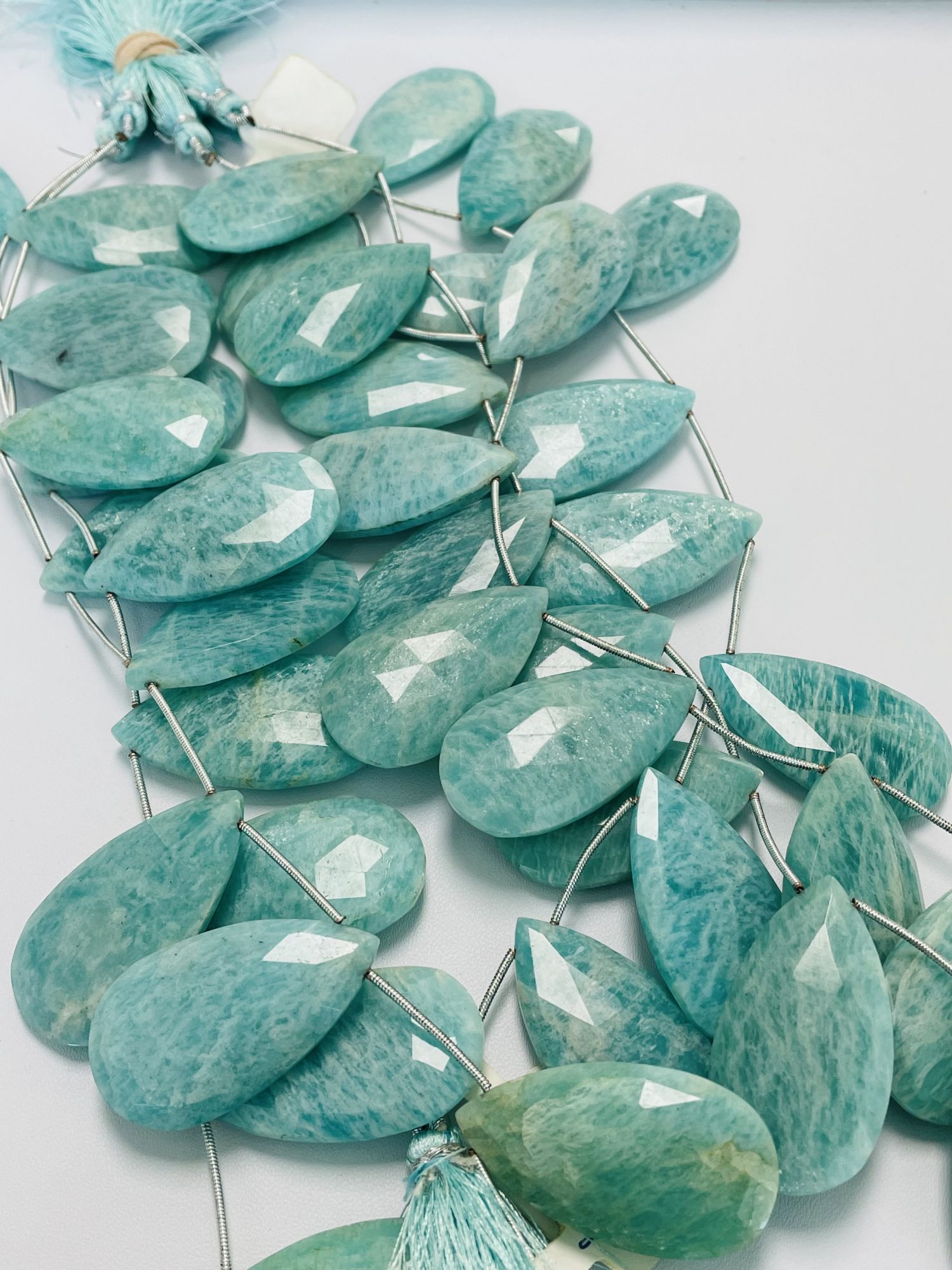 Amazonite Pear Faceted