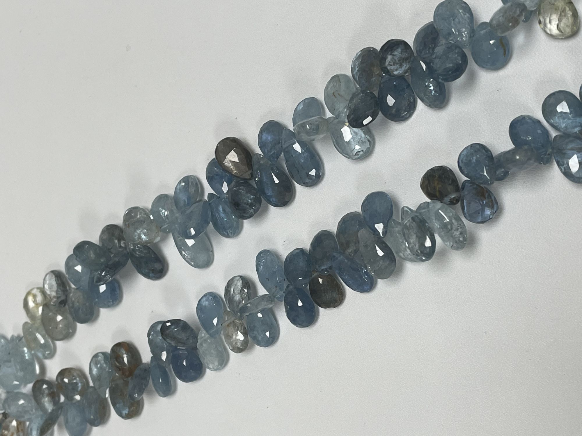 Aquamarine Pear Faceted