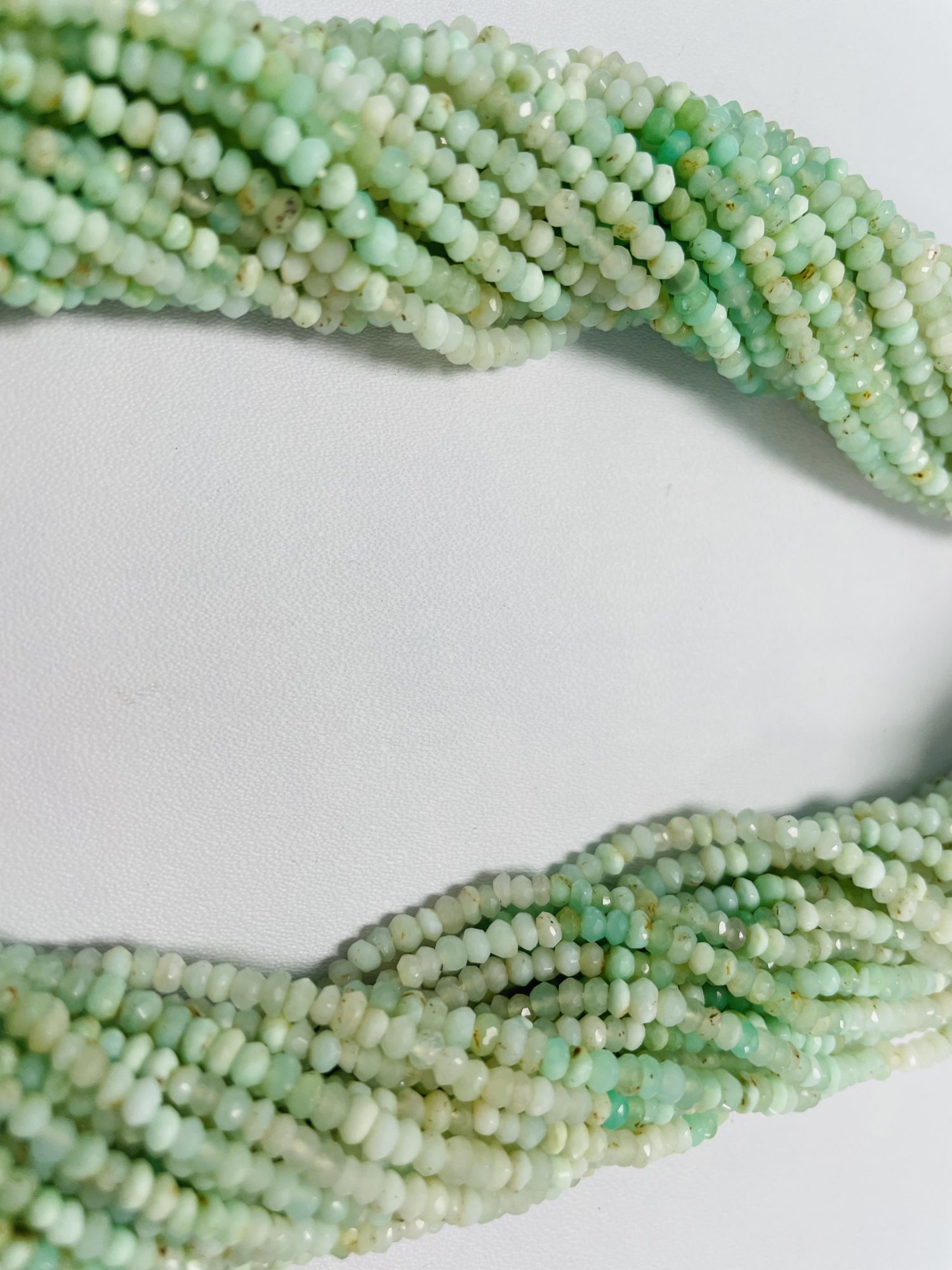 Shaded Opal Rondelle Faceted