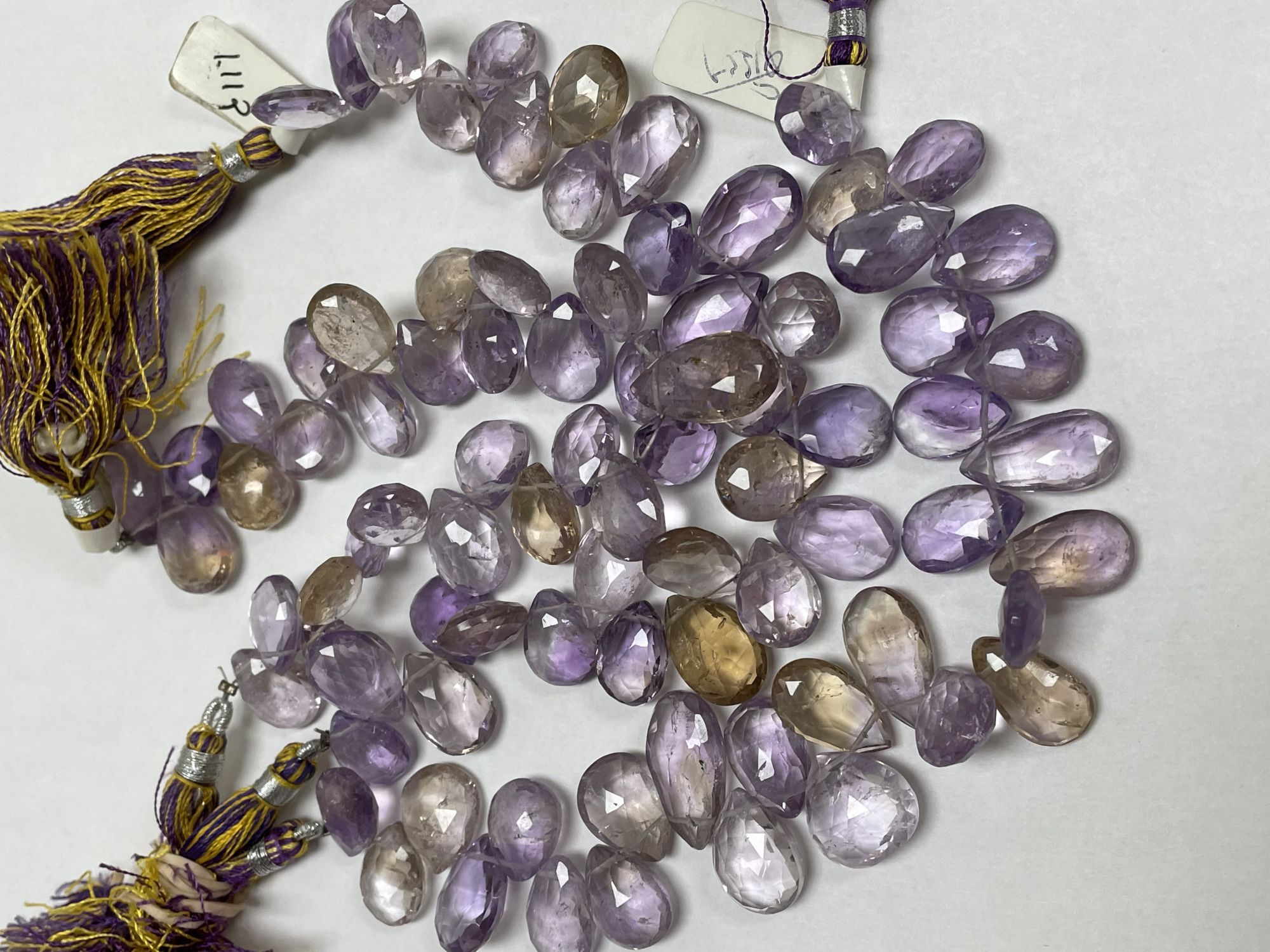 Ametrine Pear Faceted