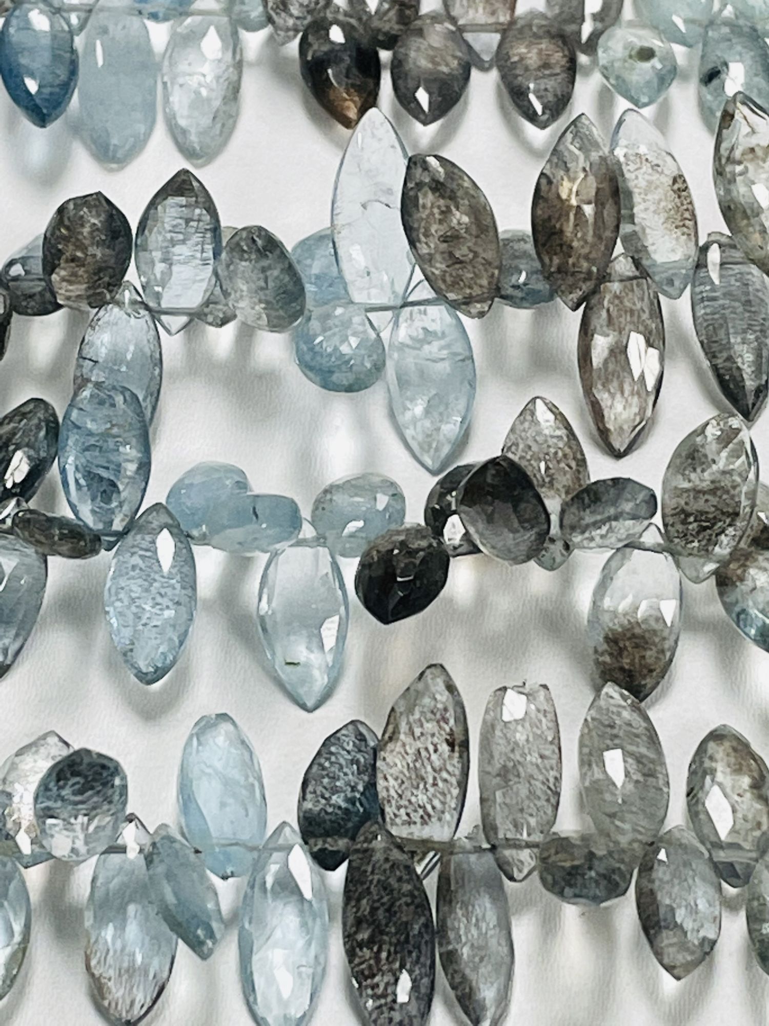 Copper Aquamarine Marquise Faceted