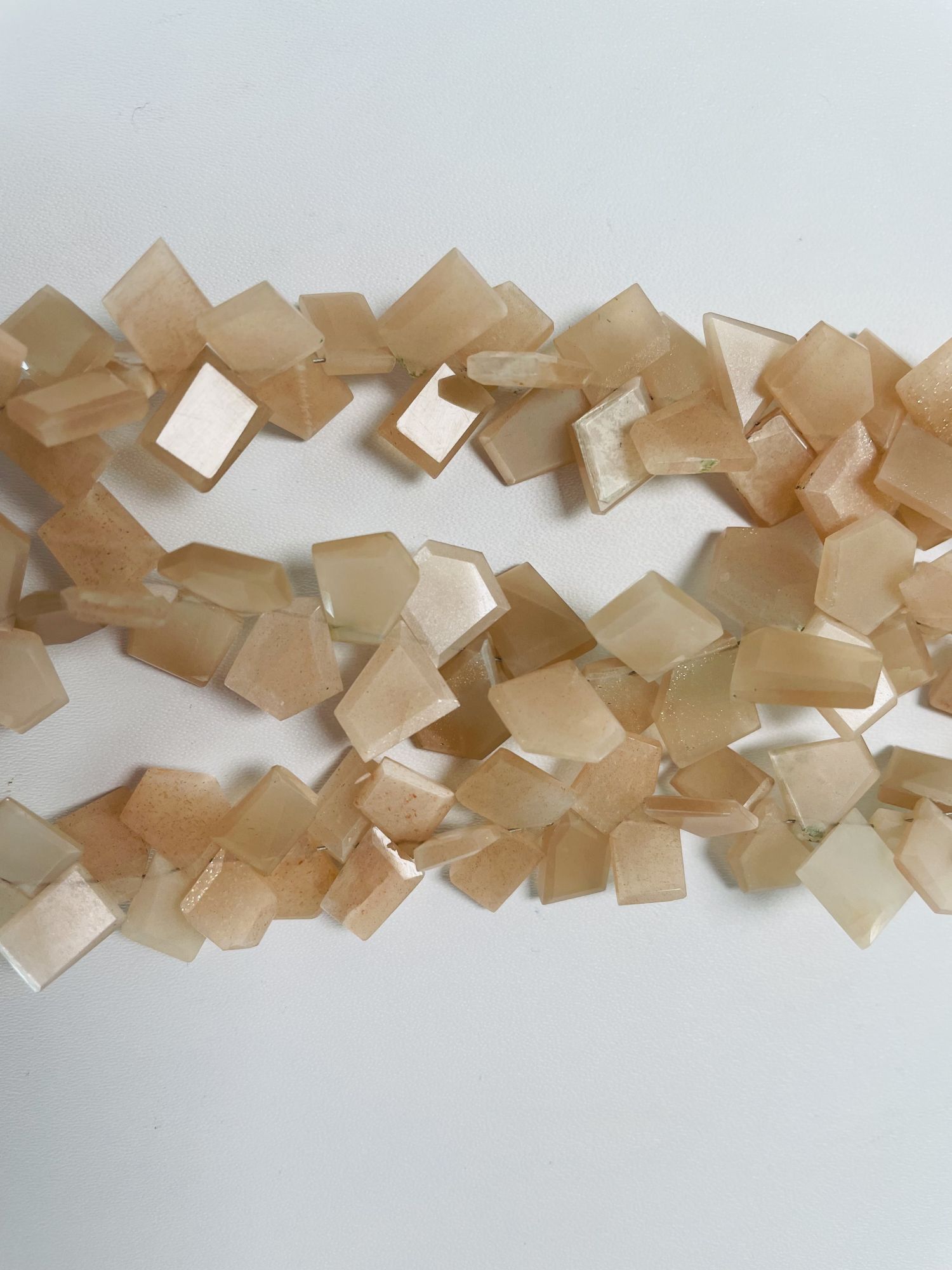 Peach Moonstone Funky Slices