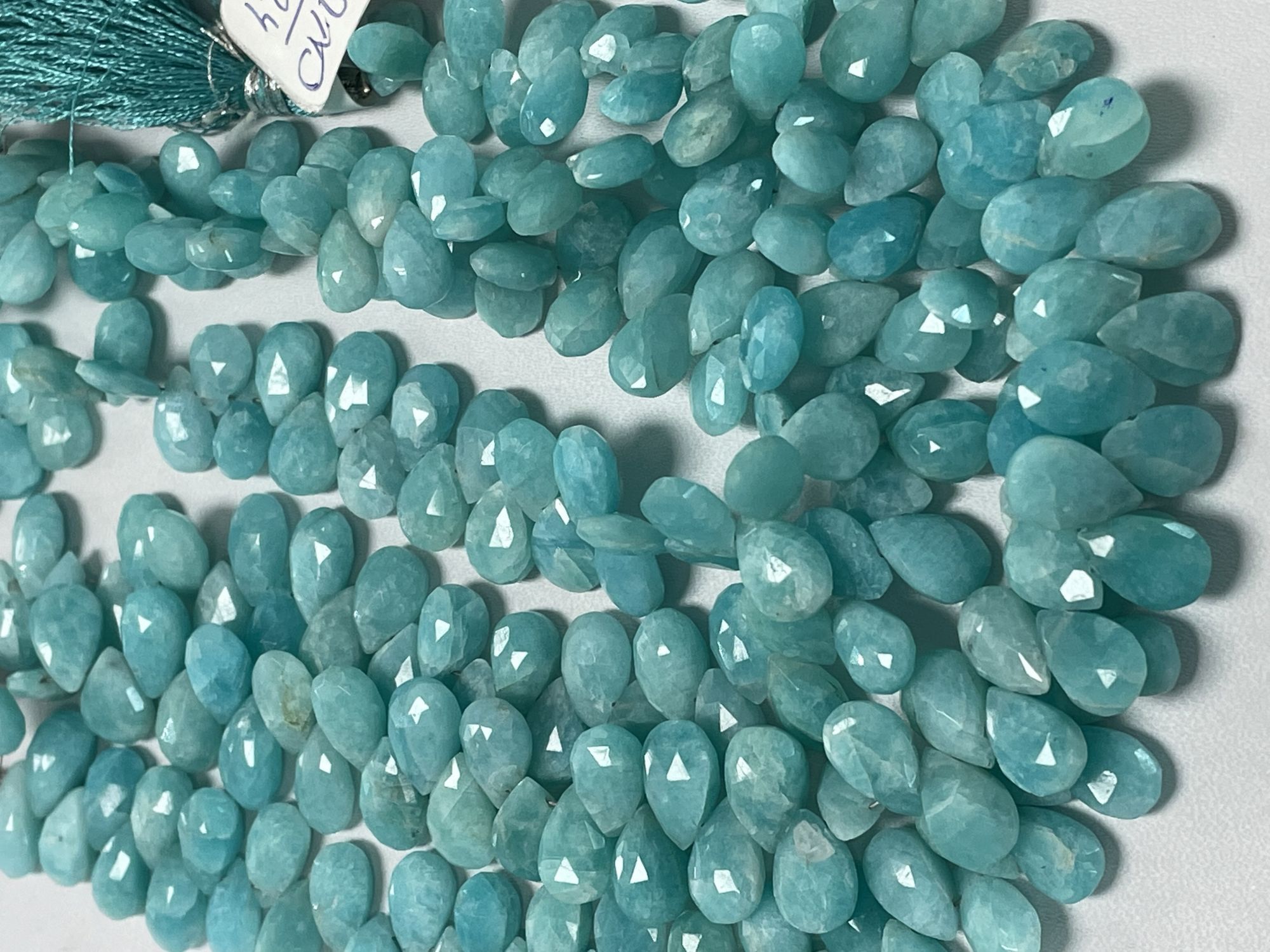 Amazonite Pear Faceted
